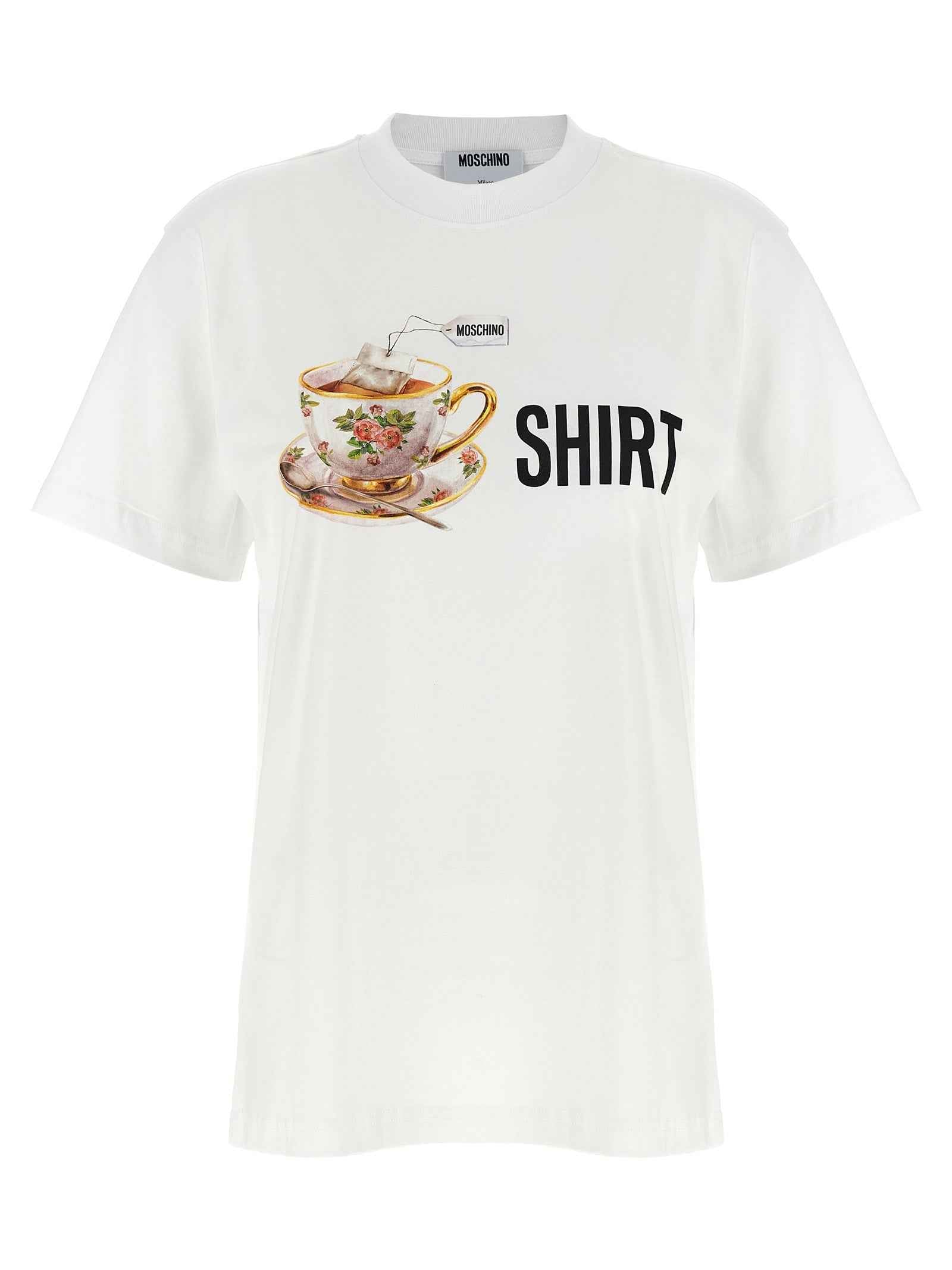 Moschino White Cotton T-Shirt