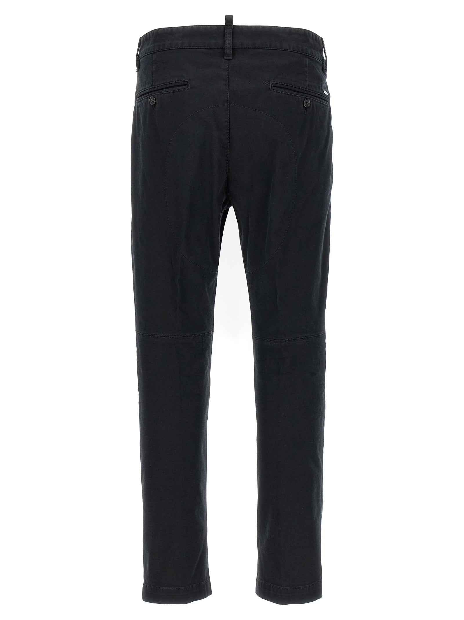 Dsquared² Black Cotton Chino Pants