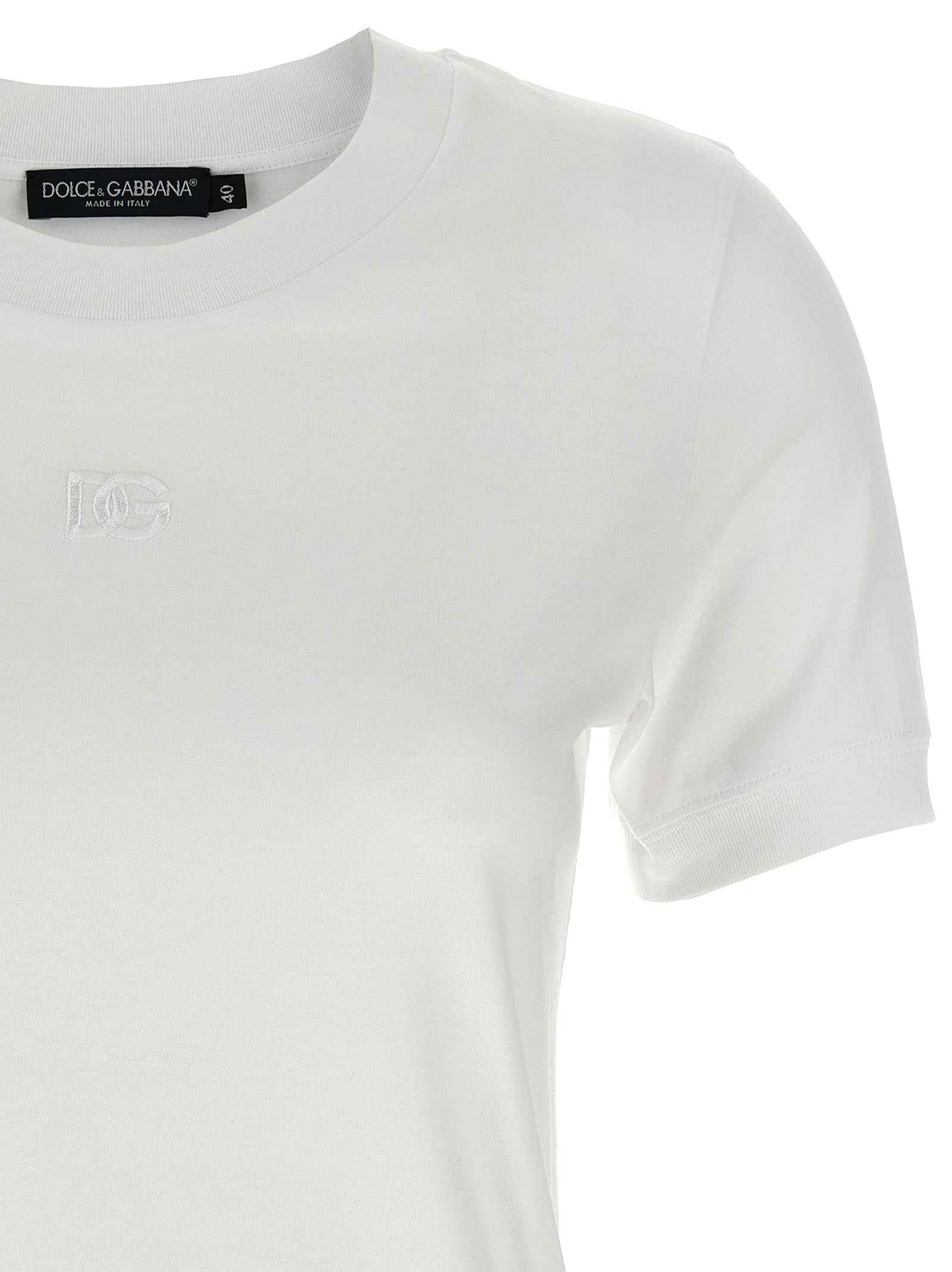 Dolce & Gabbana White Cotton T-Shirt