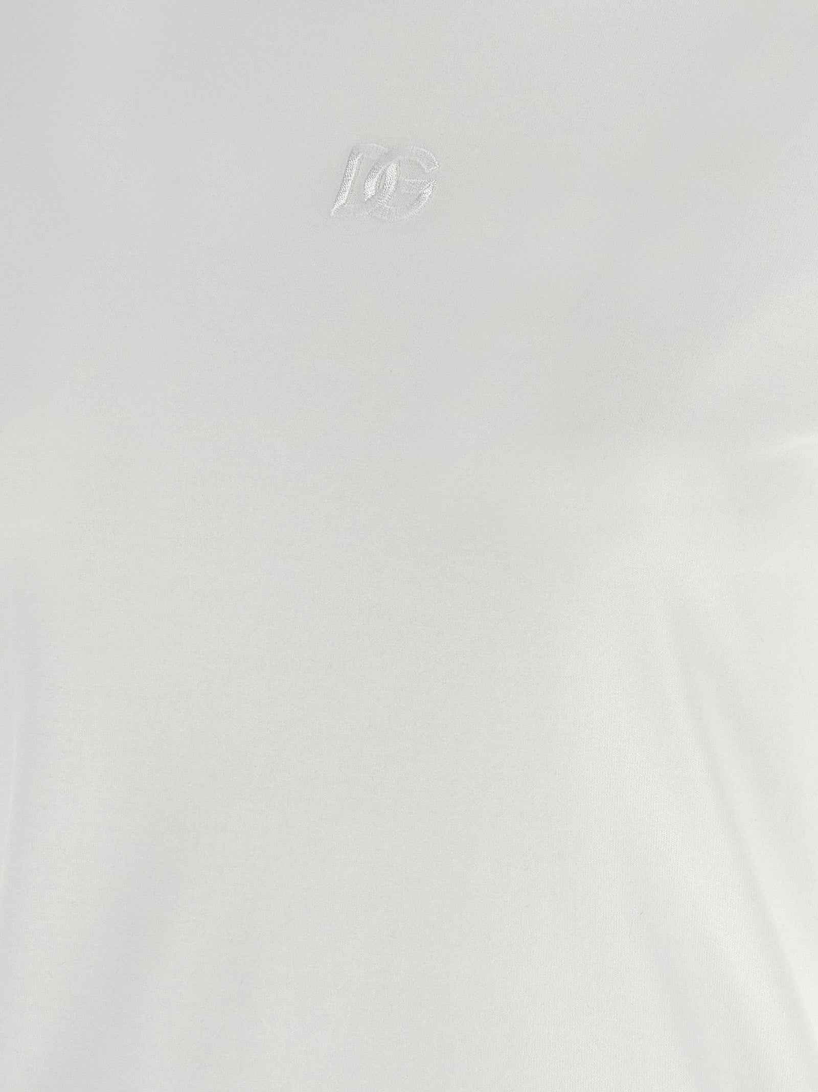 Dolce & Gabbana White Cotton T-Shirt