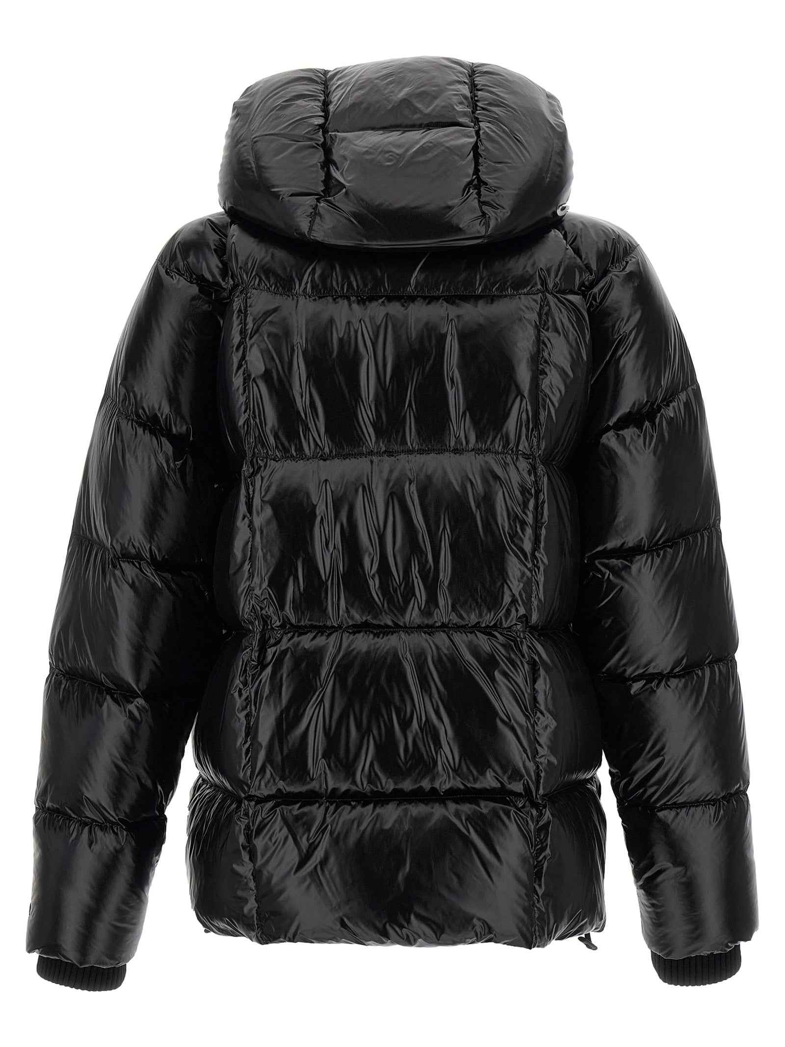Dsquared² Black Polyamide Full-Length Jacket