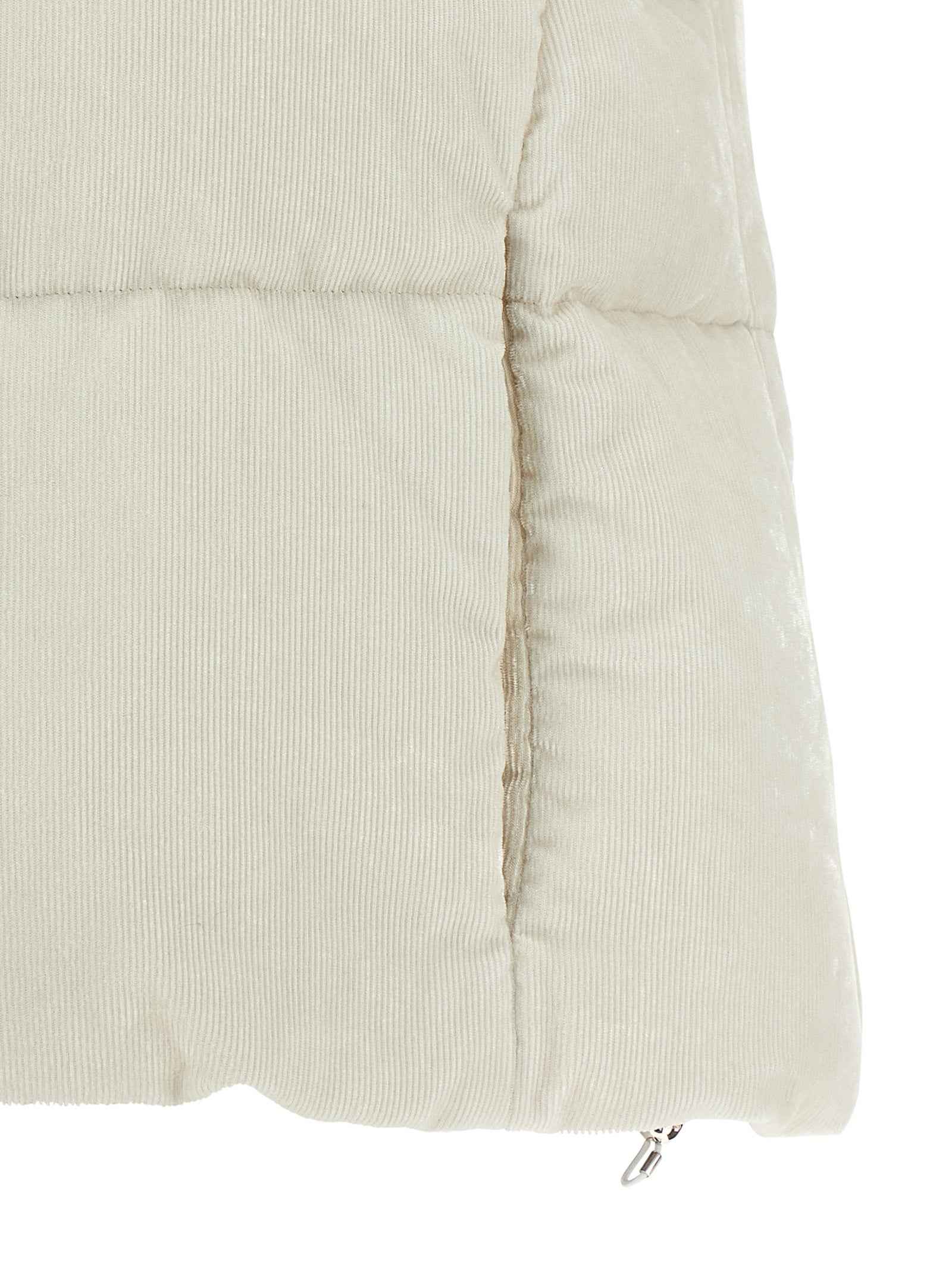 Herno White Viscose Sleeveless Jacket