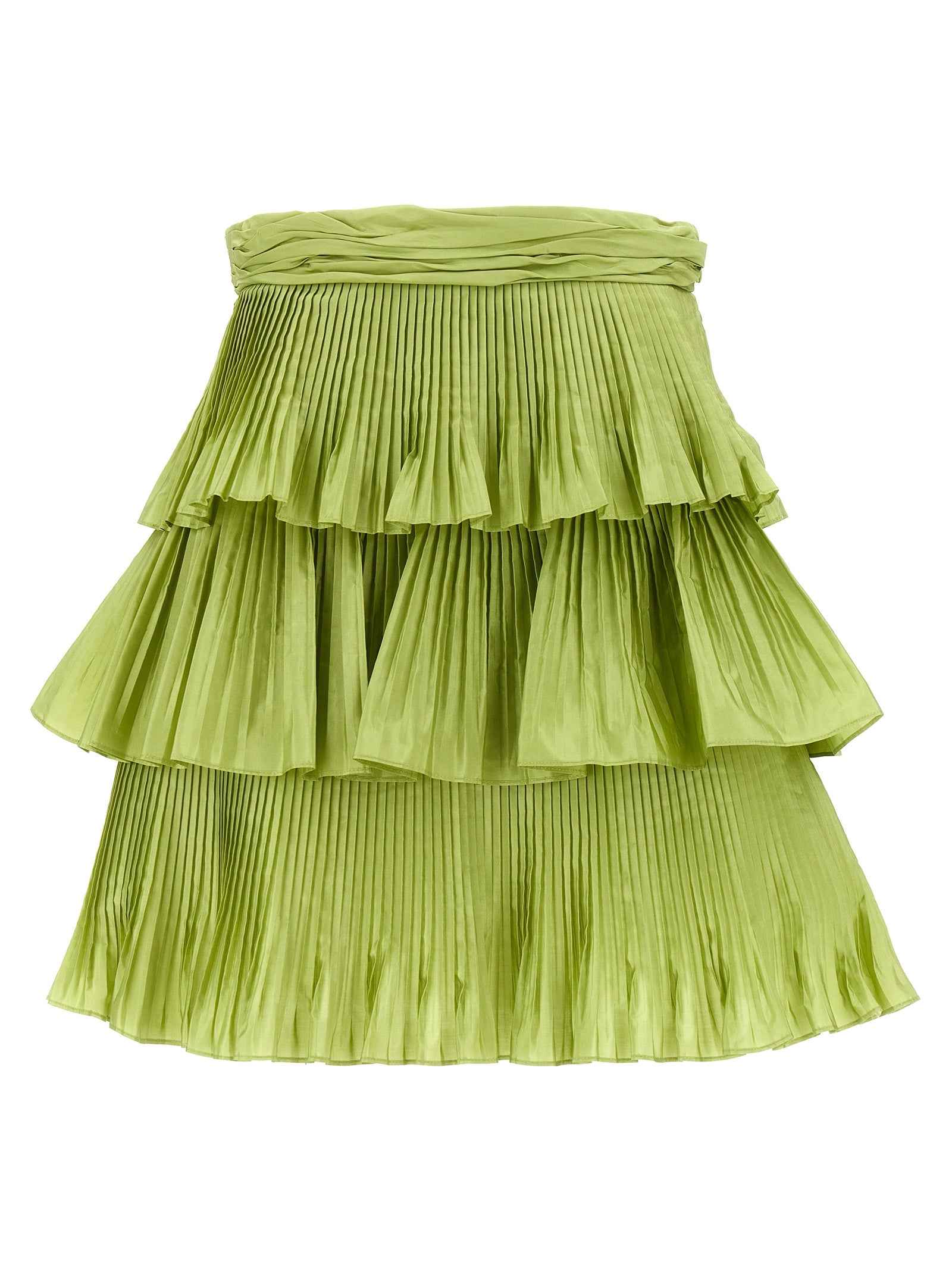 Valentino Garavani Bicolor Silk Long Skirt