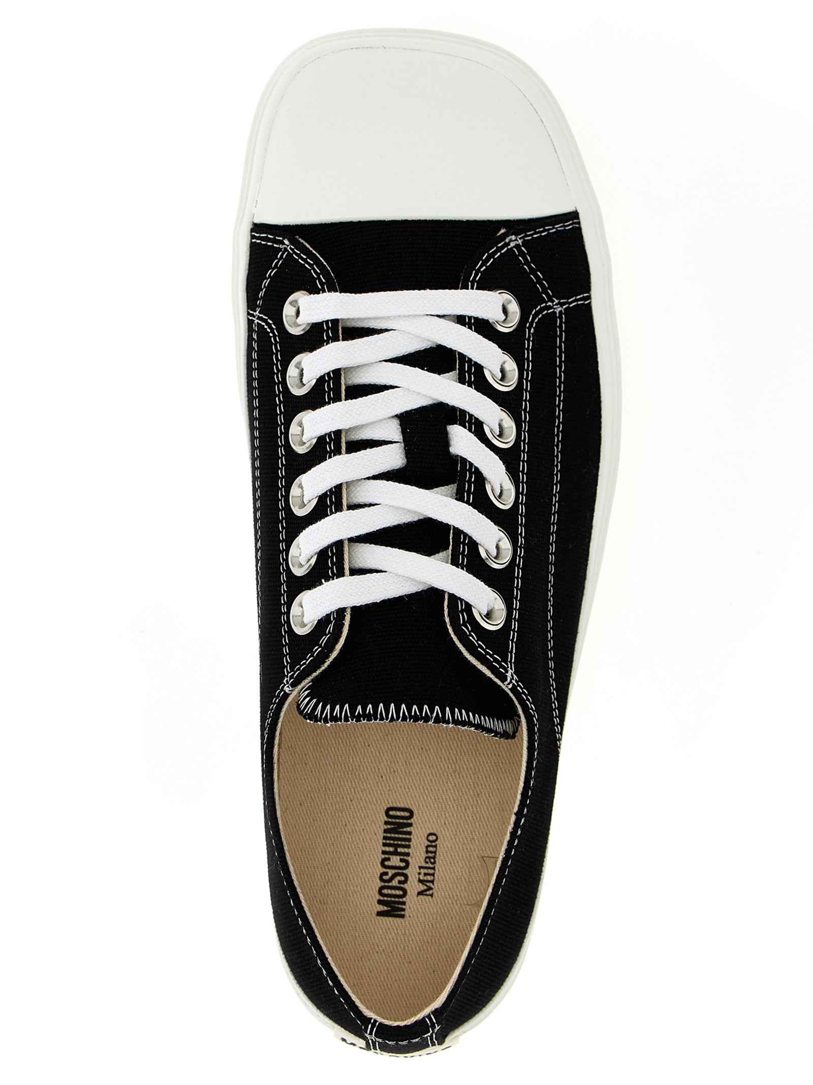 Moschino Bicolor Cotton Sneakers