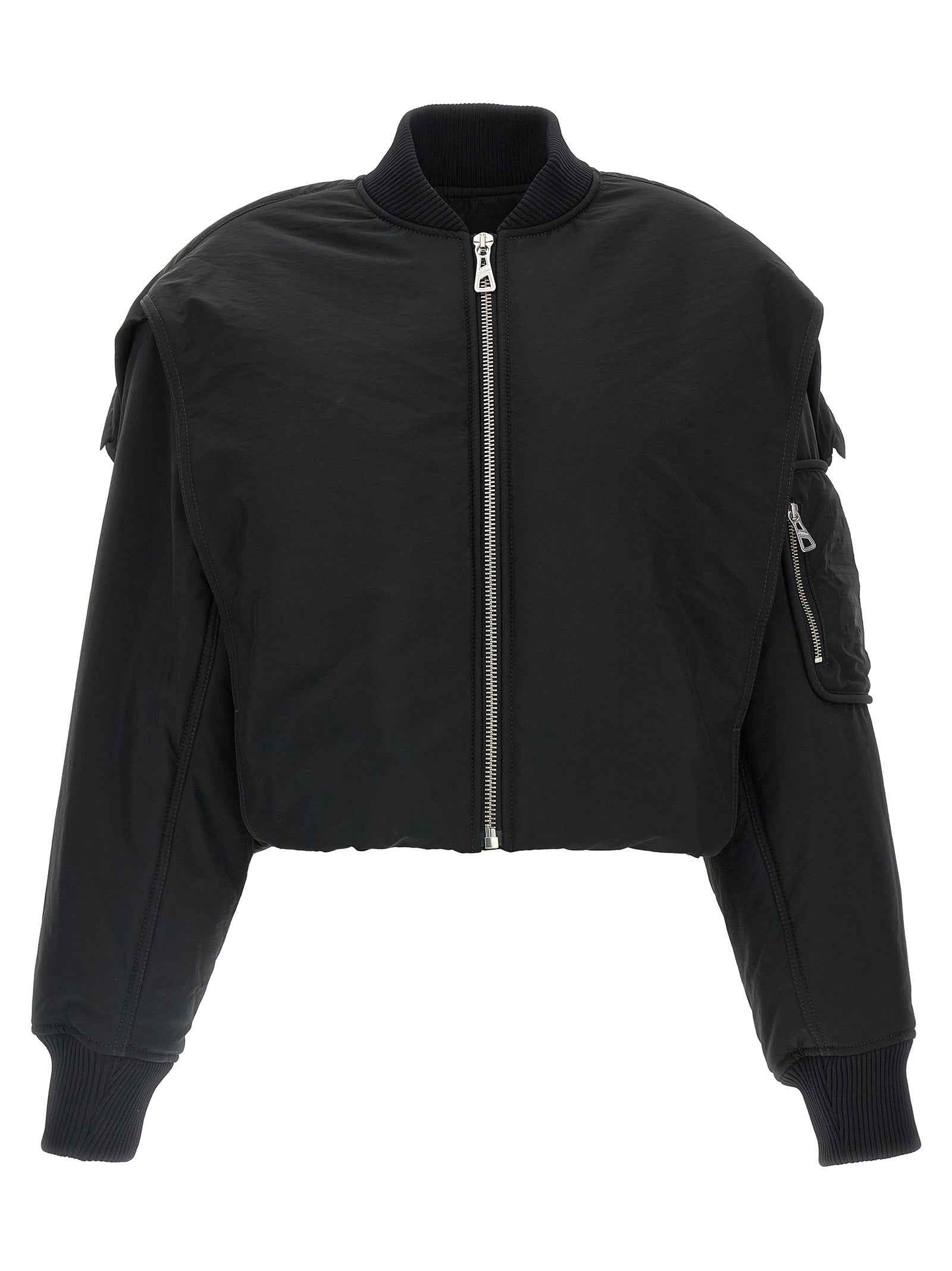 Jean Paul Gaultier Black Polyethylene Bomber