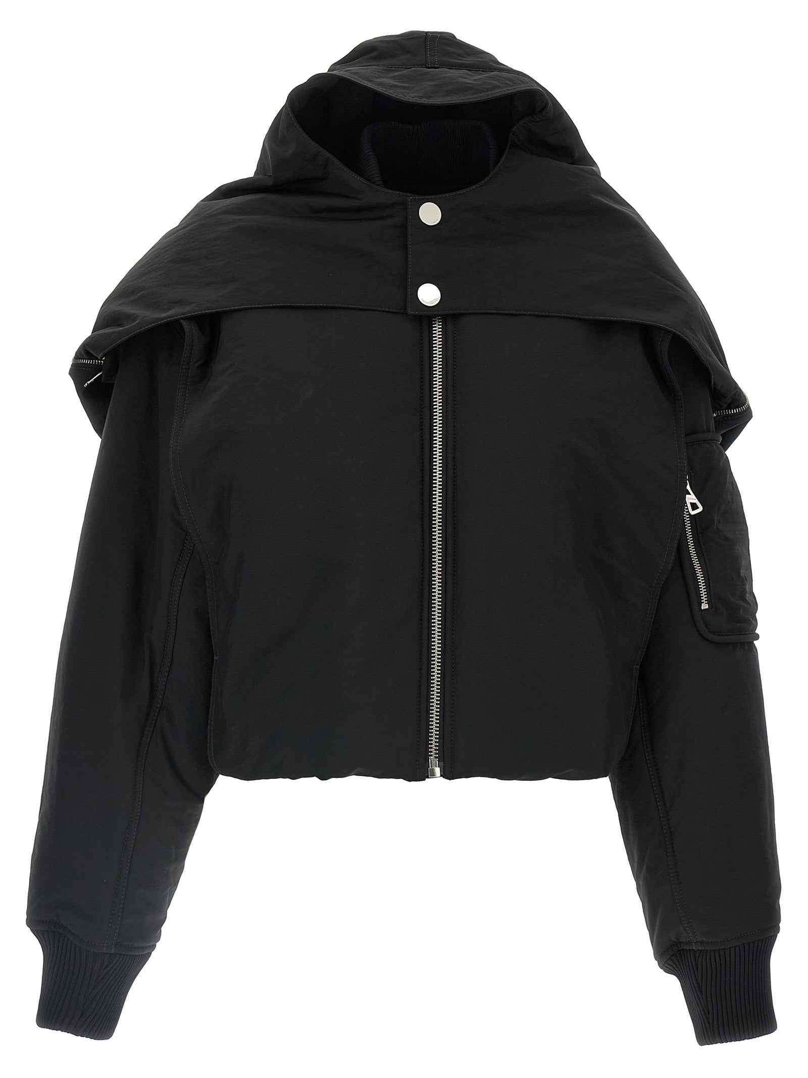 Jean Paul Gaultier Black Polyethylene Bomber