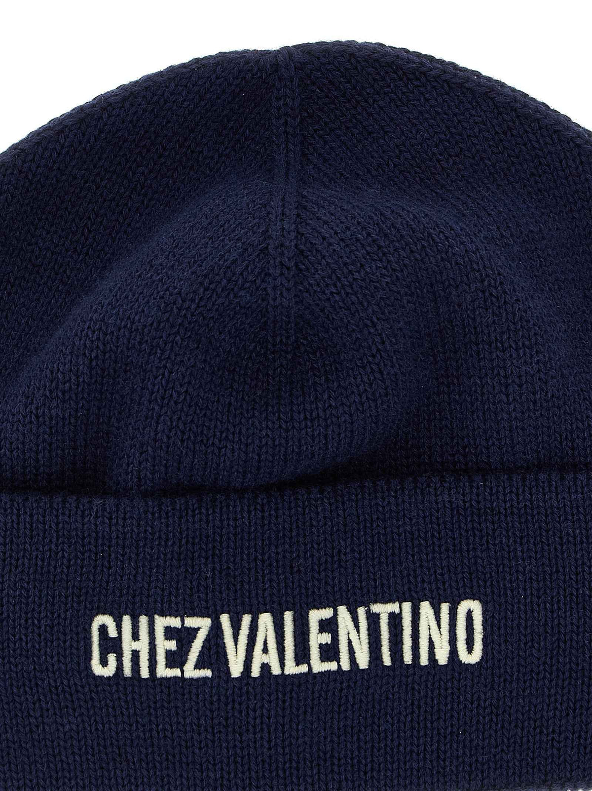Valentino Garavani Blue Cotton Beanie