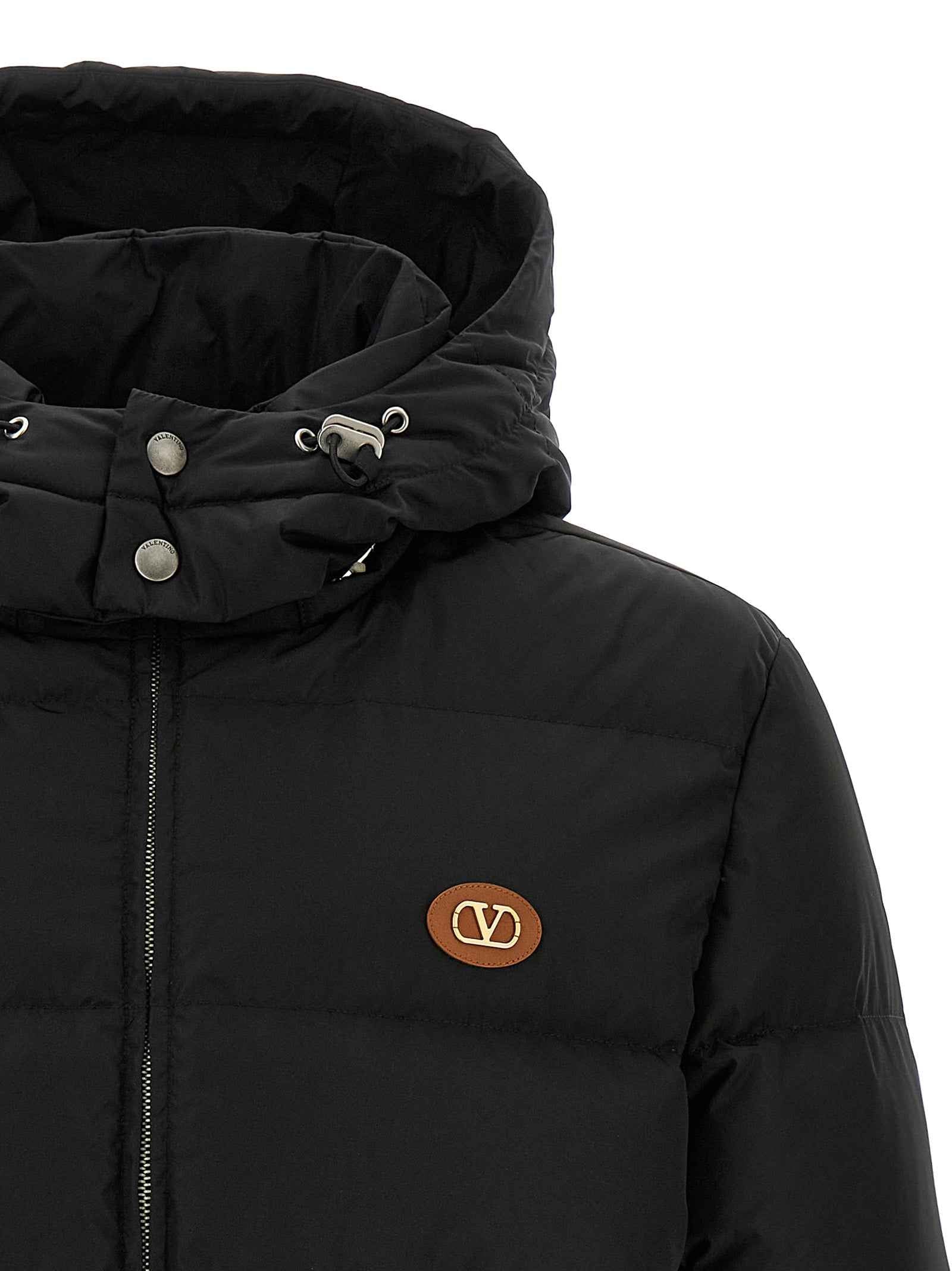 Valentino Garavani Black Polyamide Full-Length Jacket