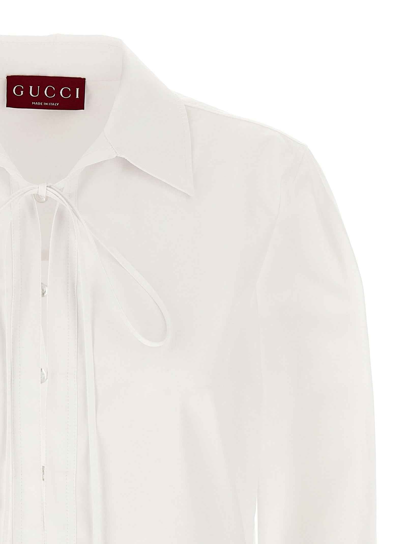 Gucci White Cotton Short Dress