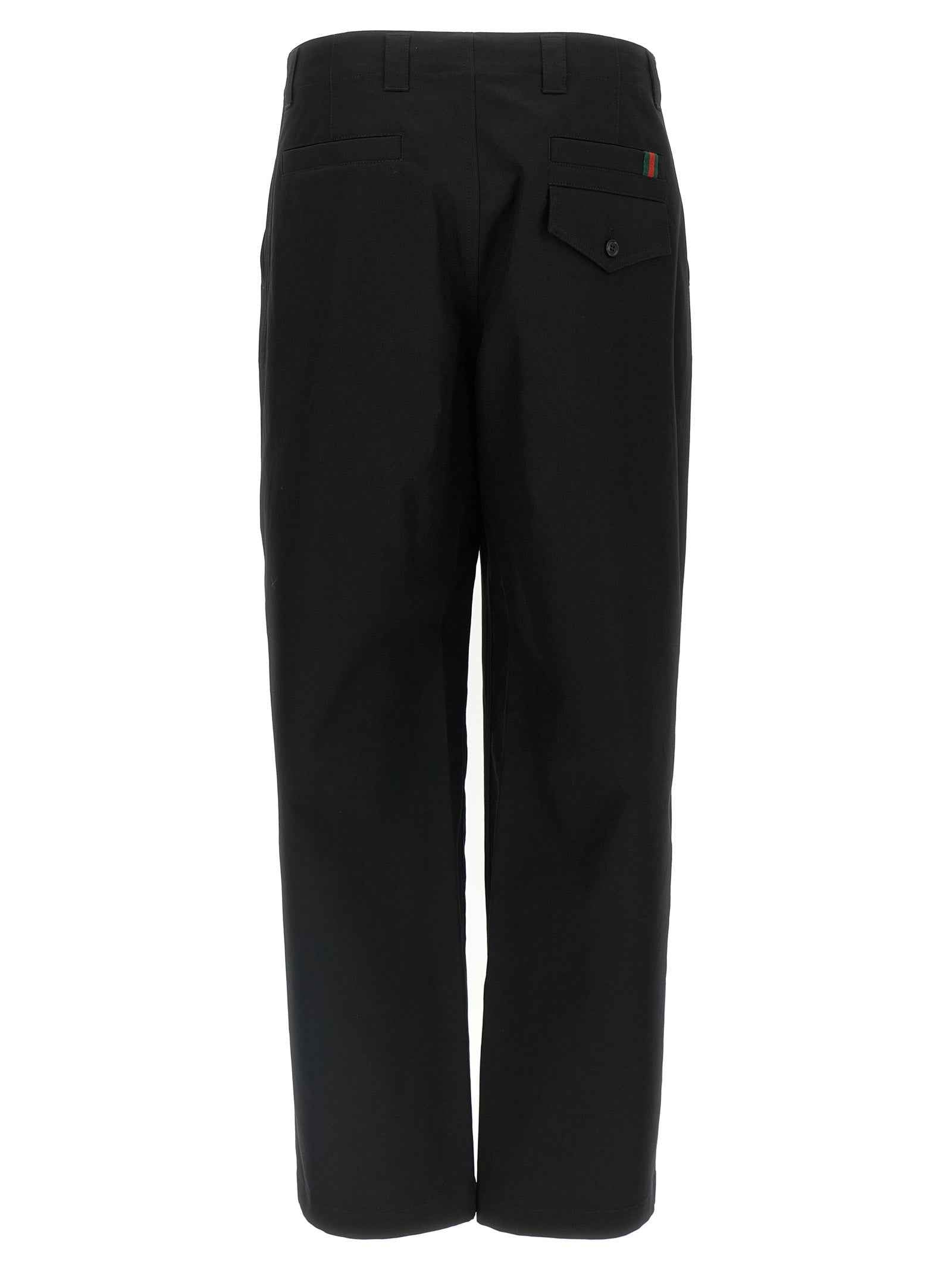 Gucci Black Cotton Casual Pants