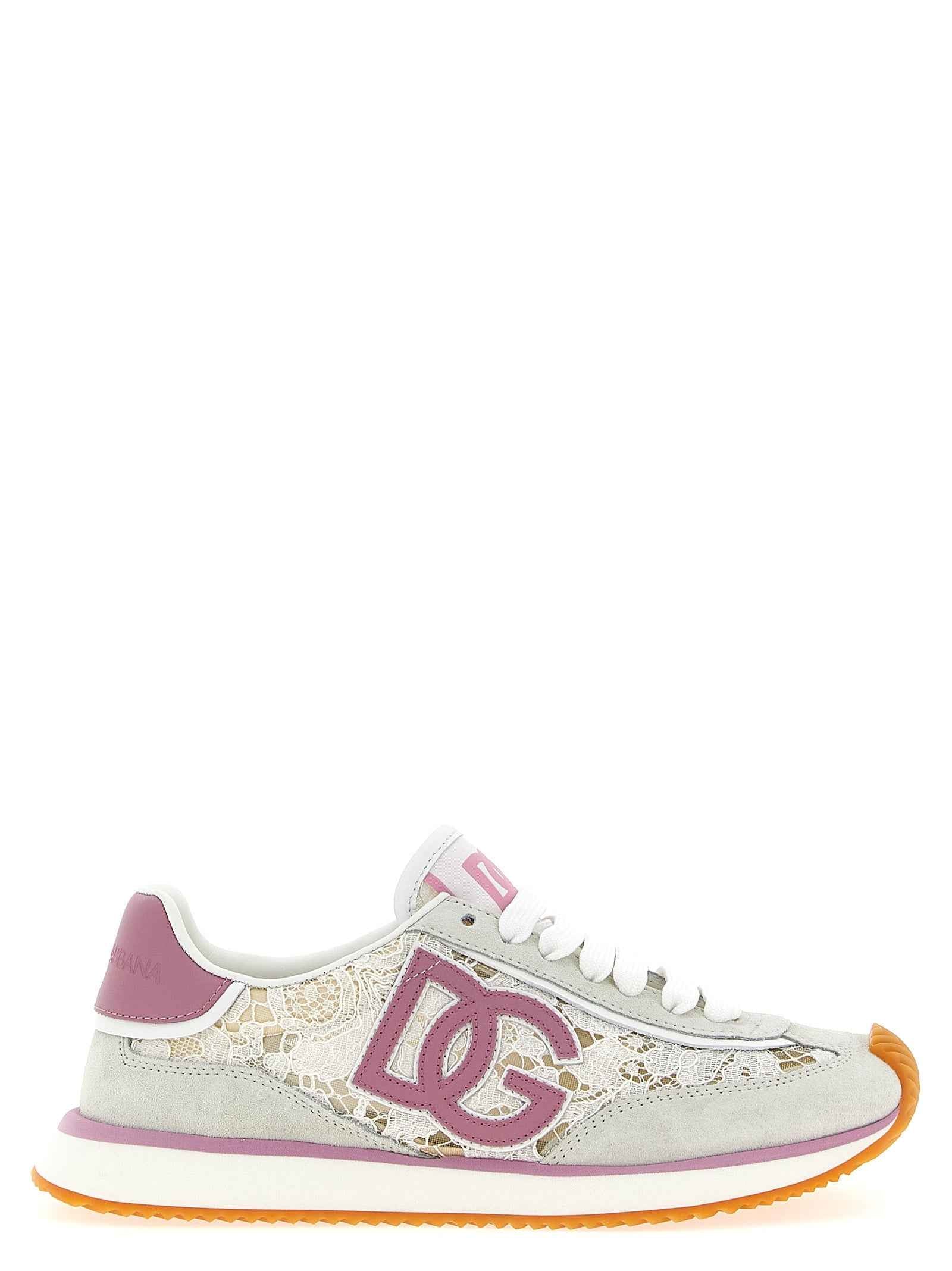 Dolce & Gabbana Multicolor Leather Athletic Sneakers