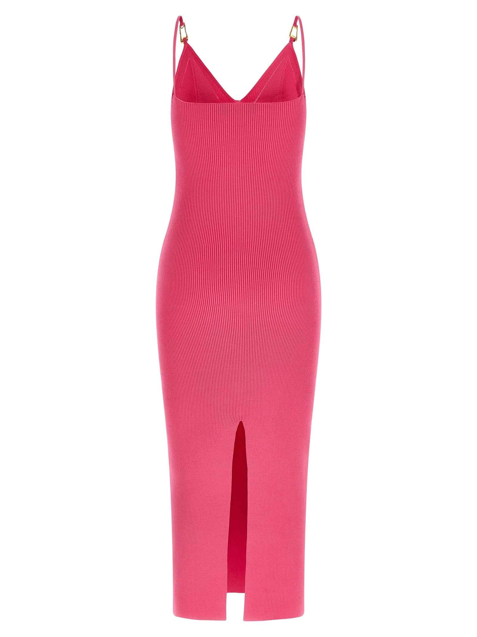 Versace Fuchsia Viscose Midi Dress