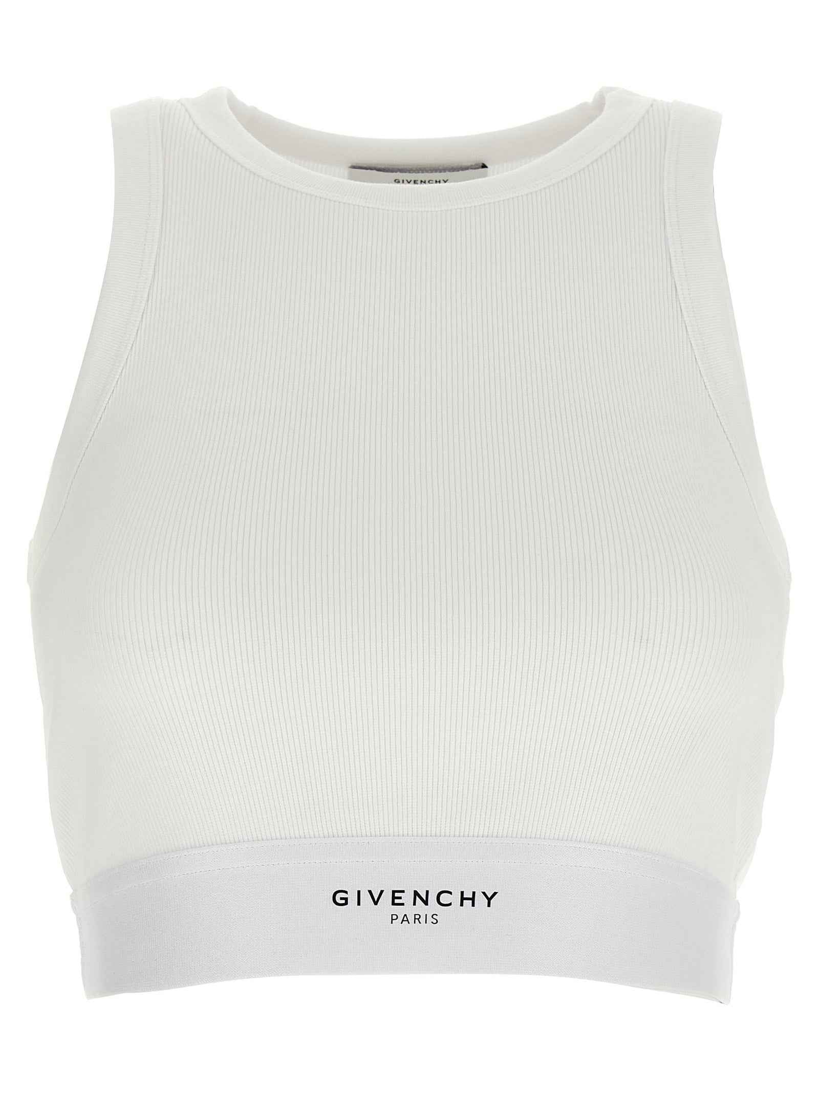 Givenchy White Cotton Tank Tops