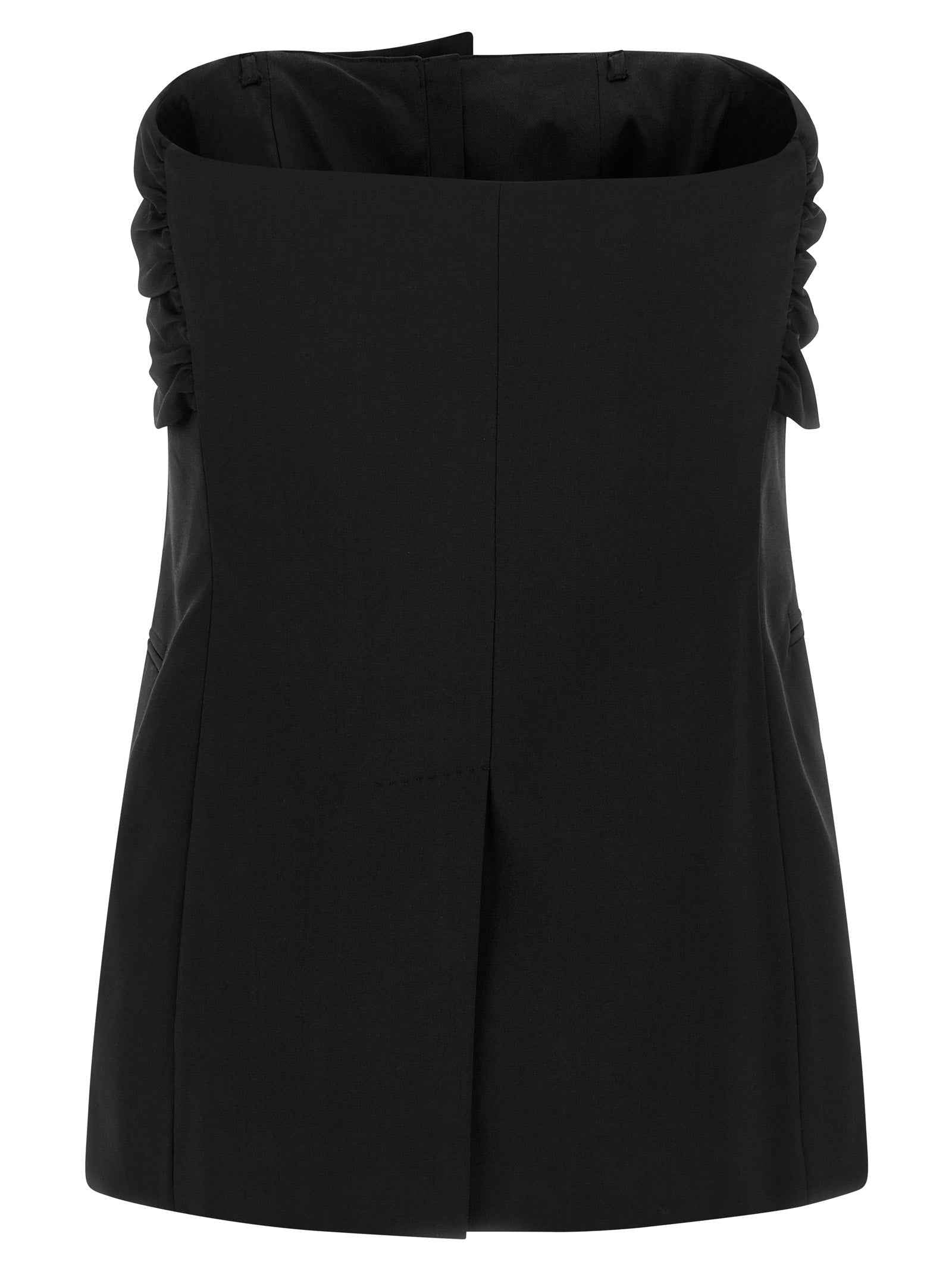 Max Mara Black Virgin Wool Tank Tops