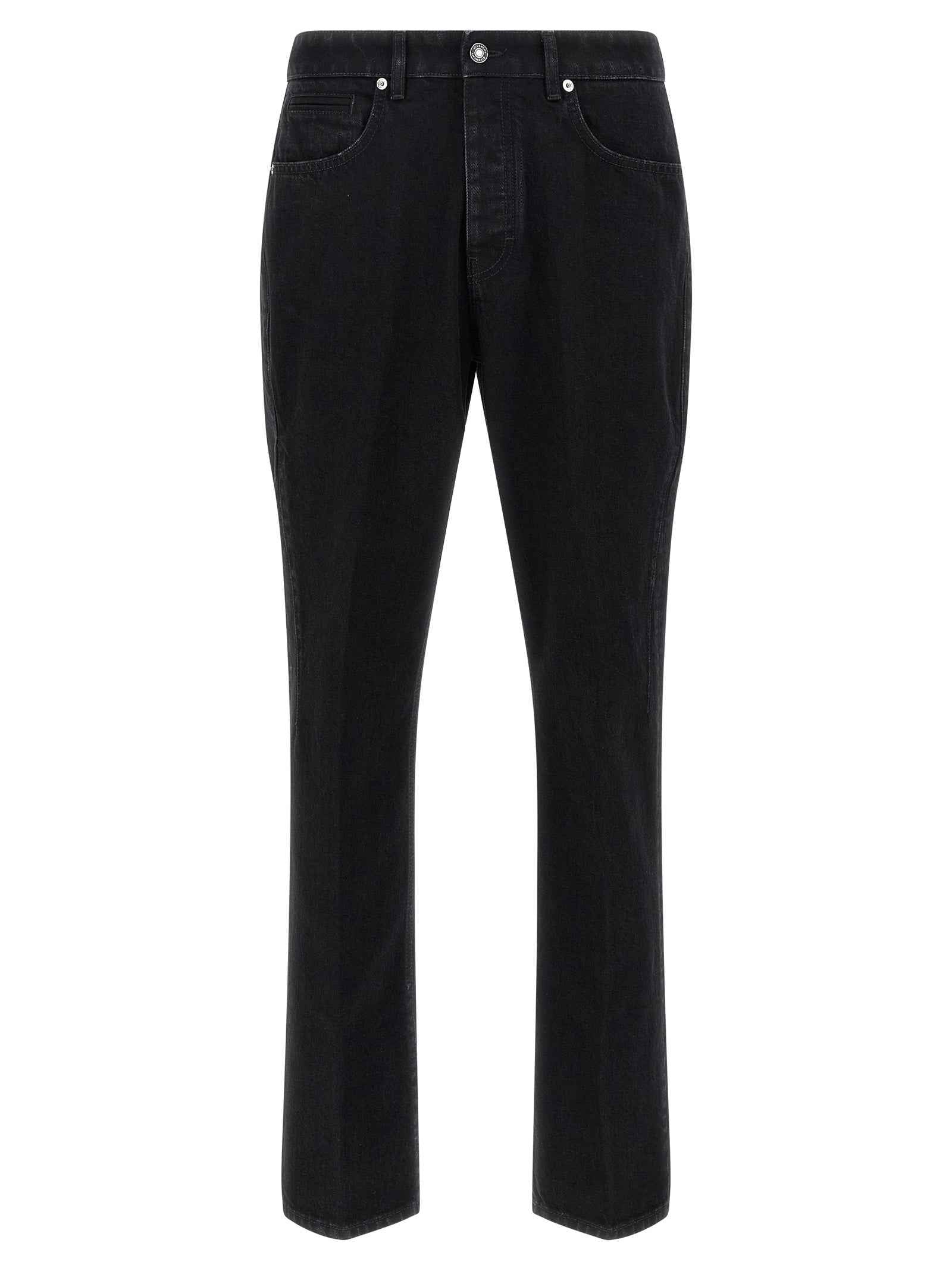 Givenchy Black Cotton Straight-Leg Jeans