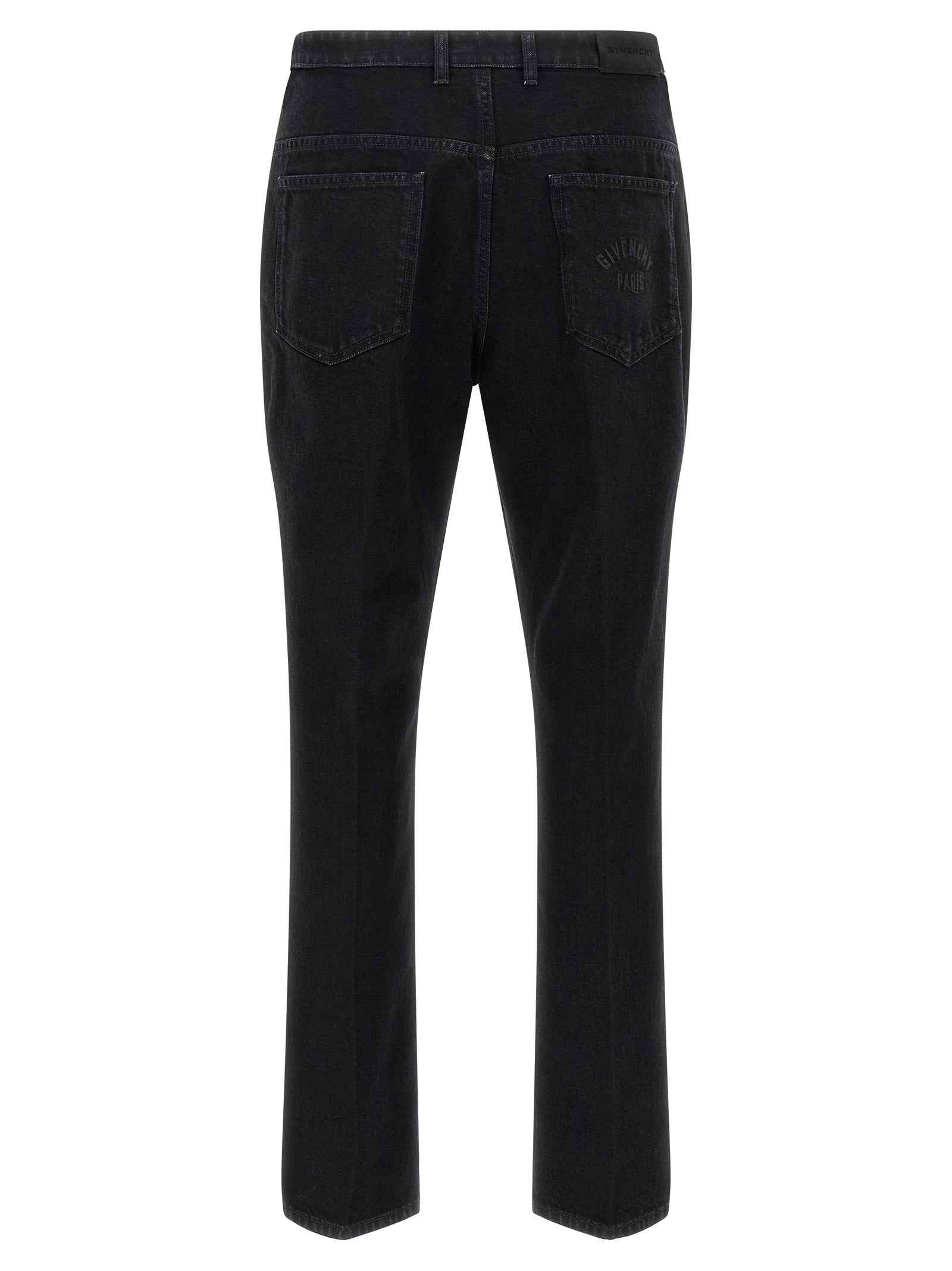 Givenchy Black Cotton Straight-Leg Jeans