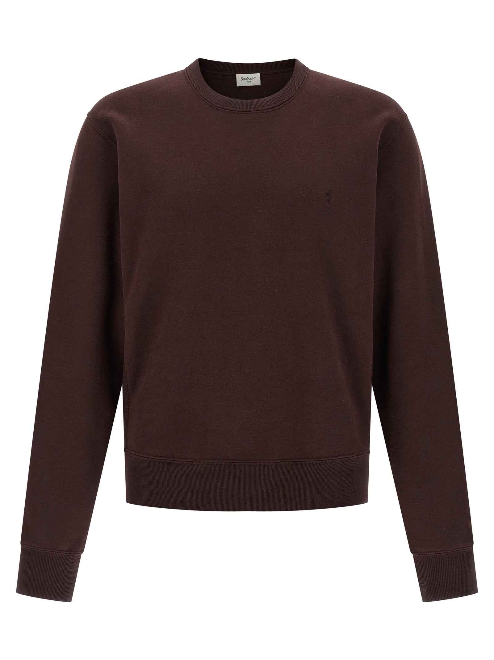 Saint Laurent Bordeaux Cotton Sweatshirt