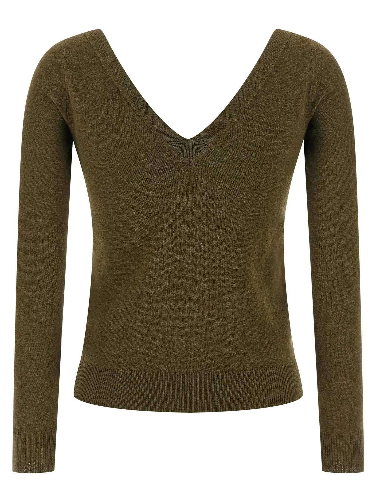 Saint Laurent Bicolor Cashmere Cardigan