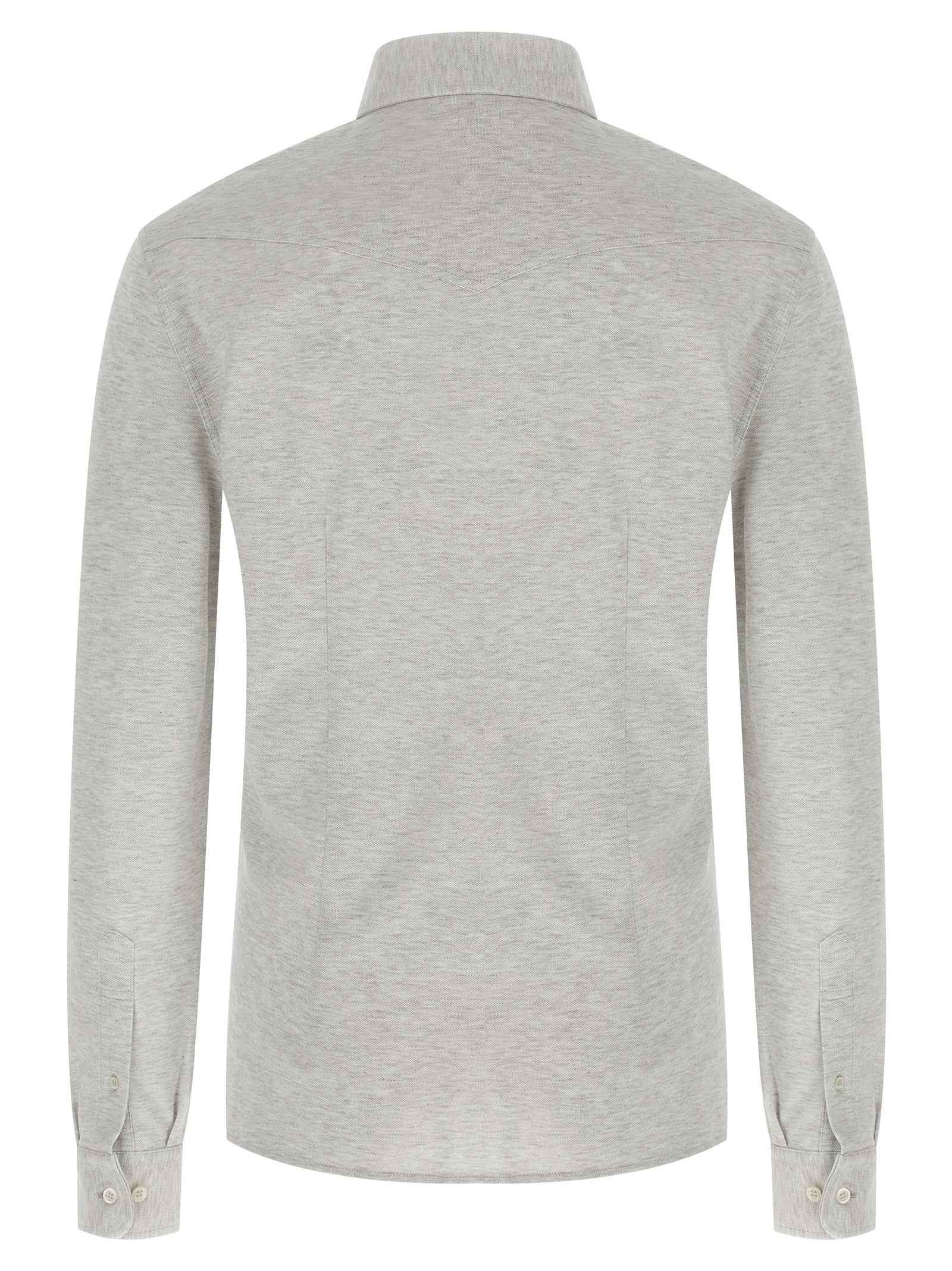 Brunello Cucinelli Gray Cotton Blouse