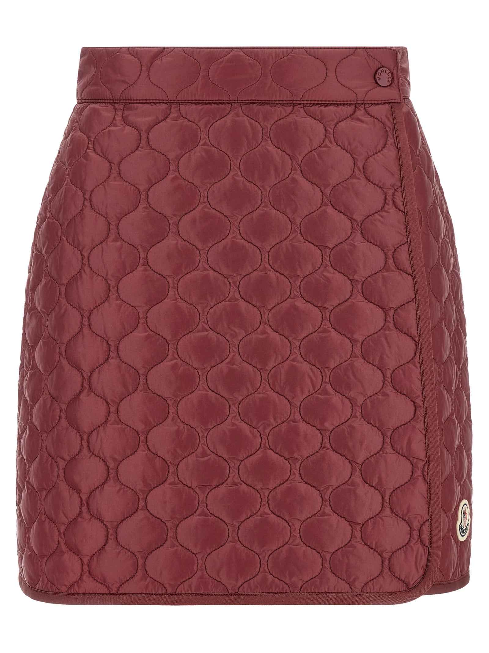Moncler Bordeaux Polyamide Long Skirt