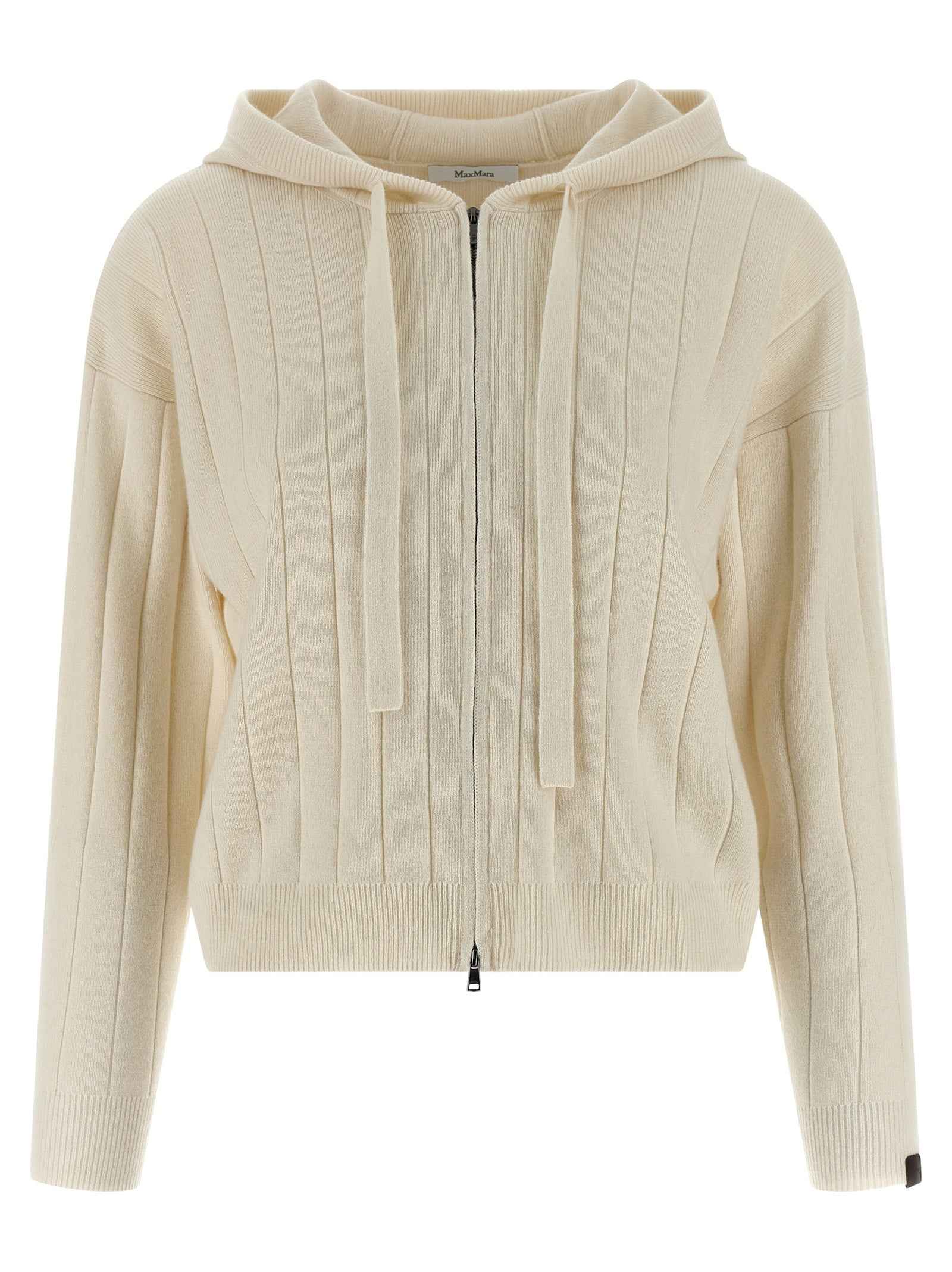 Max Mara White Cashmere Cardigan