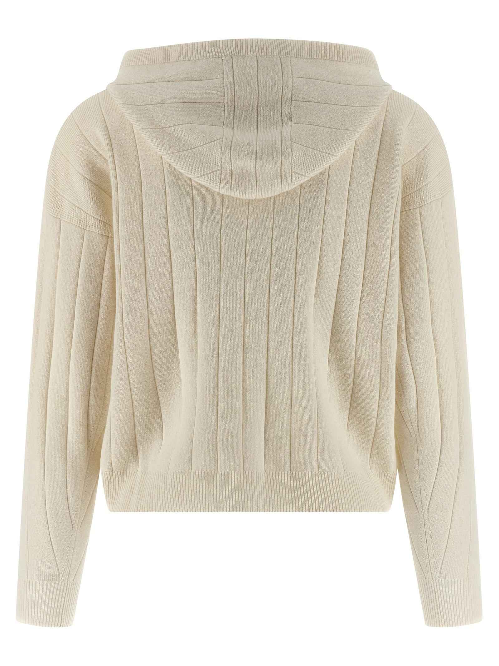 Max Mara White Cashmere Cardigan