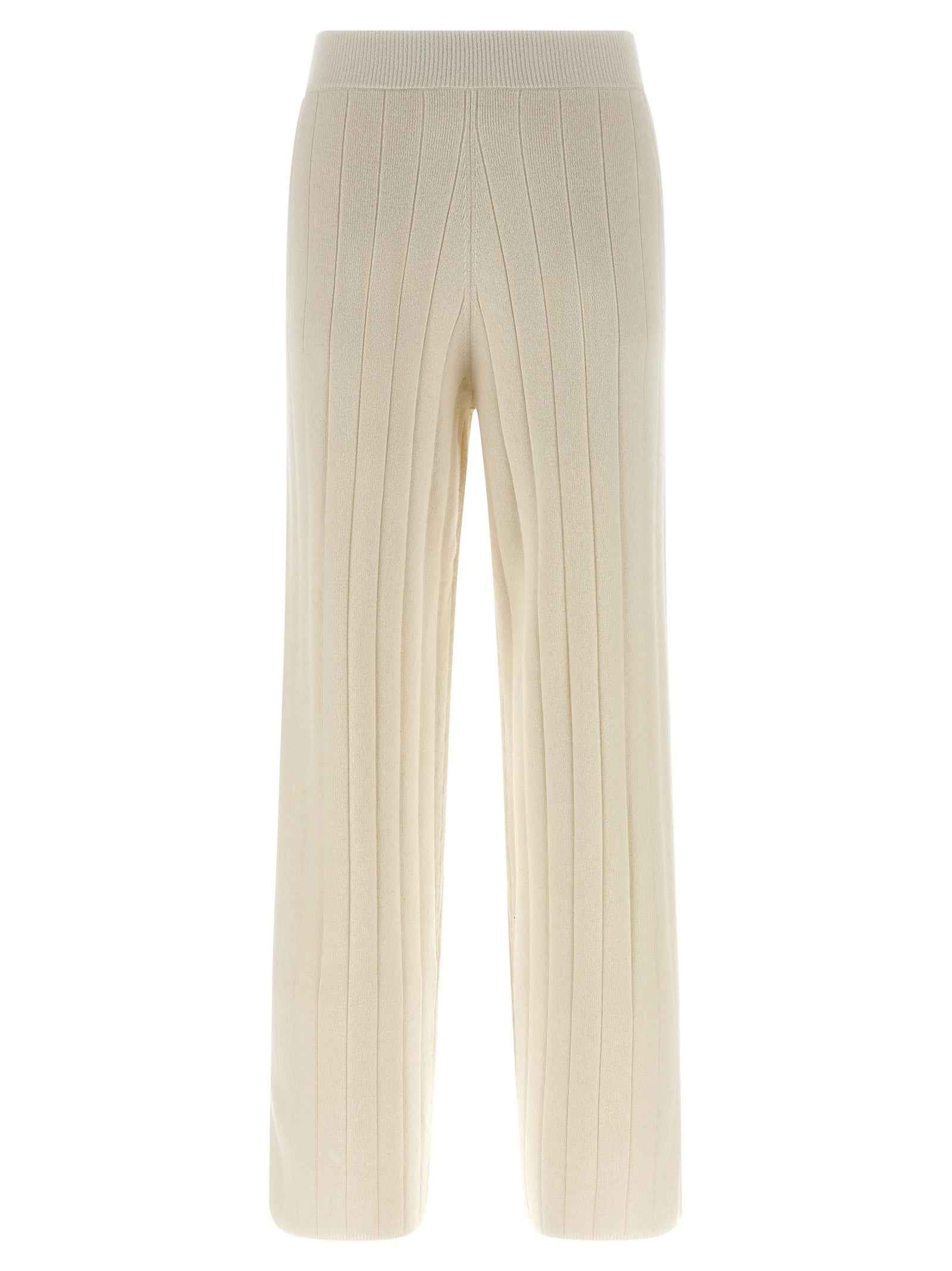 Max Mara White Cashmere Joggers (Workout Pants)