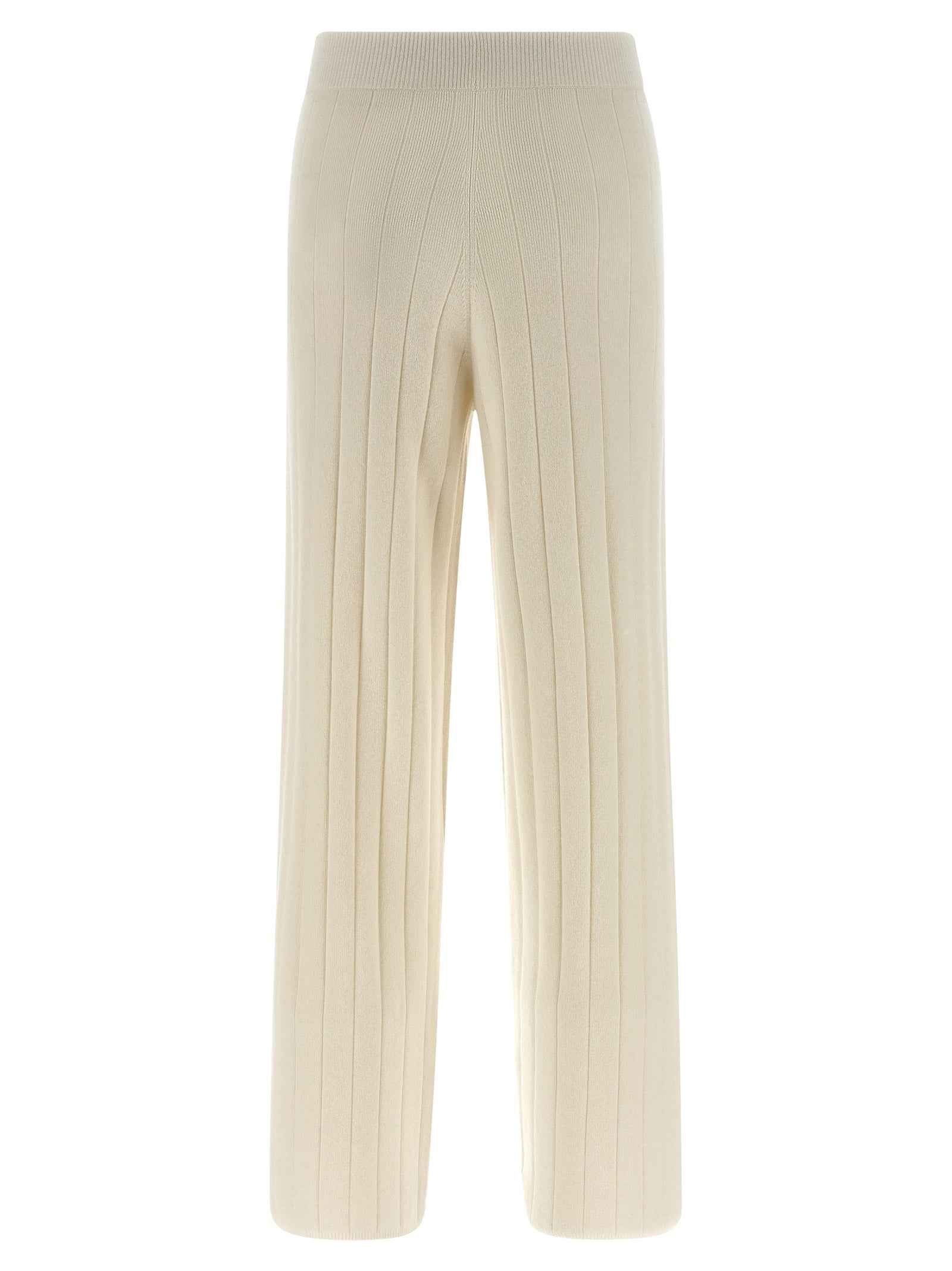 Max Mara White Cashmere Joggers (Workout Pants)