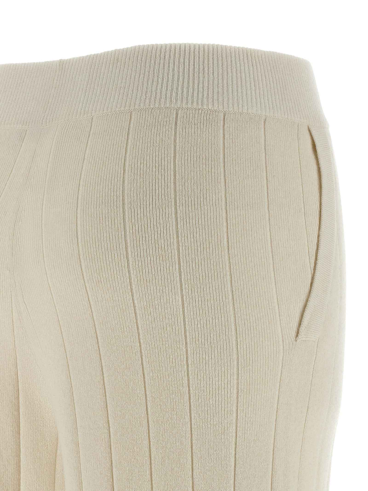 Max Mara White Cashmere Joggers (Workout Pants)