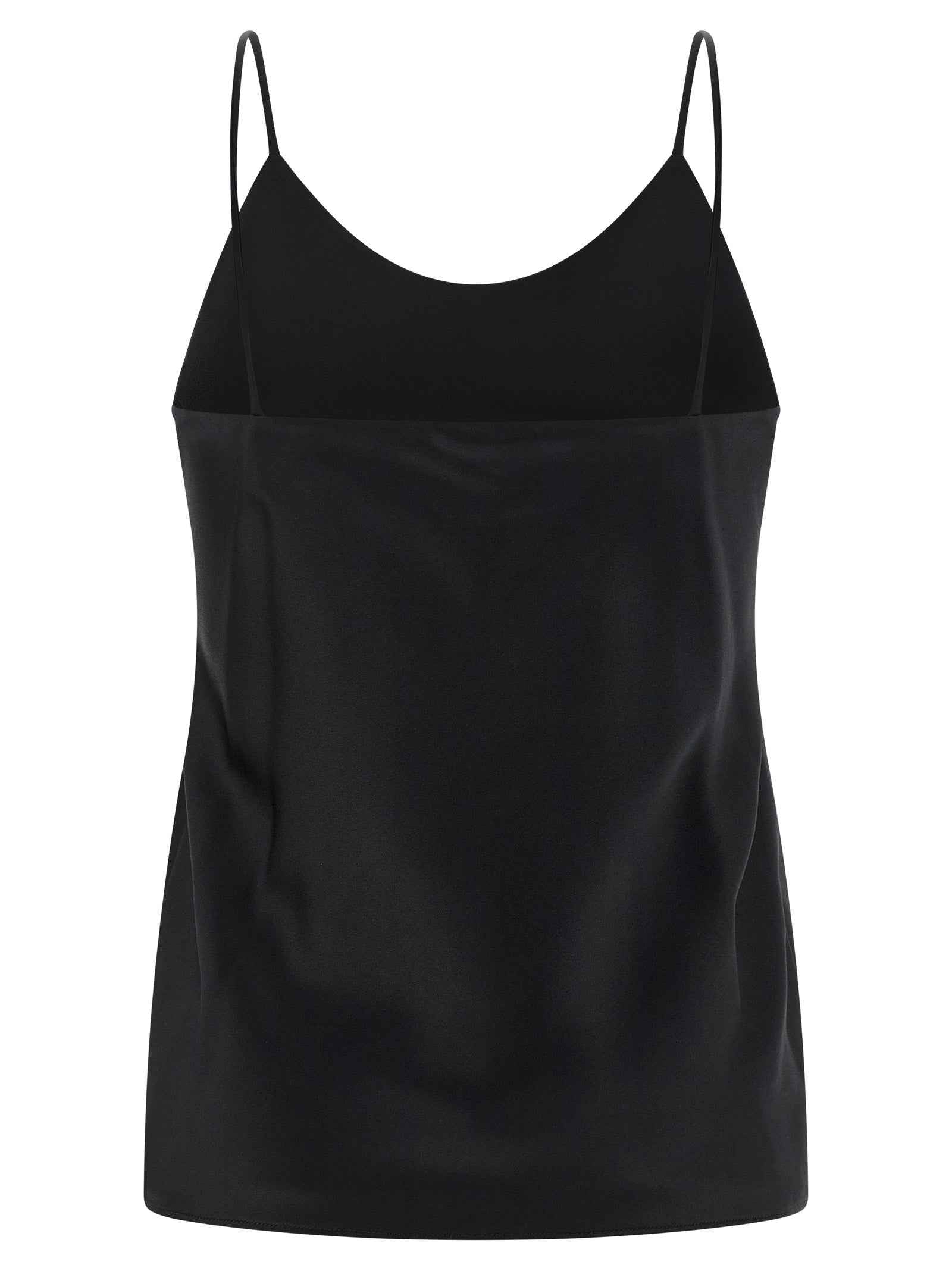 Max Mara Black Silk Tank Tops