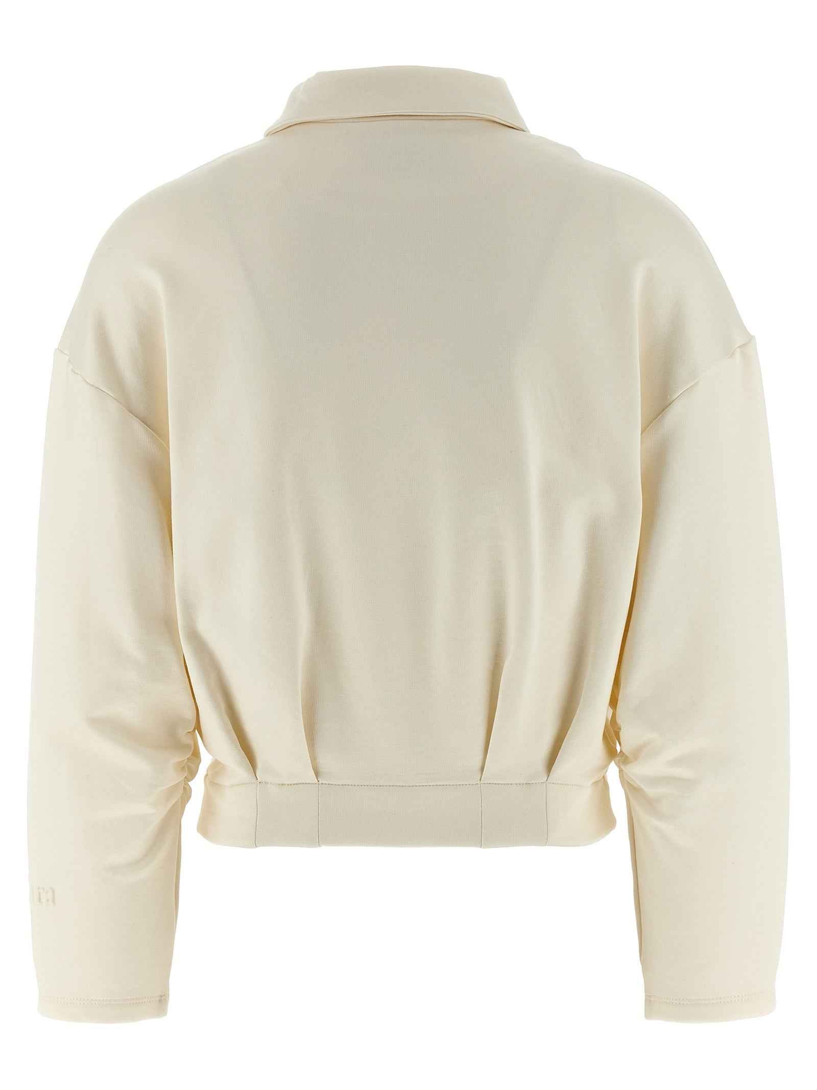 Max Mara White Silk Sweatshirt