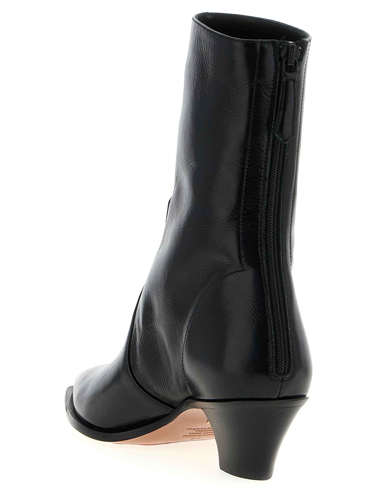 Aquazzura Black Calfskin Chelsea Boots