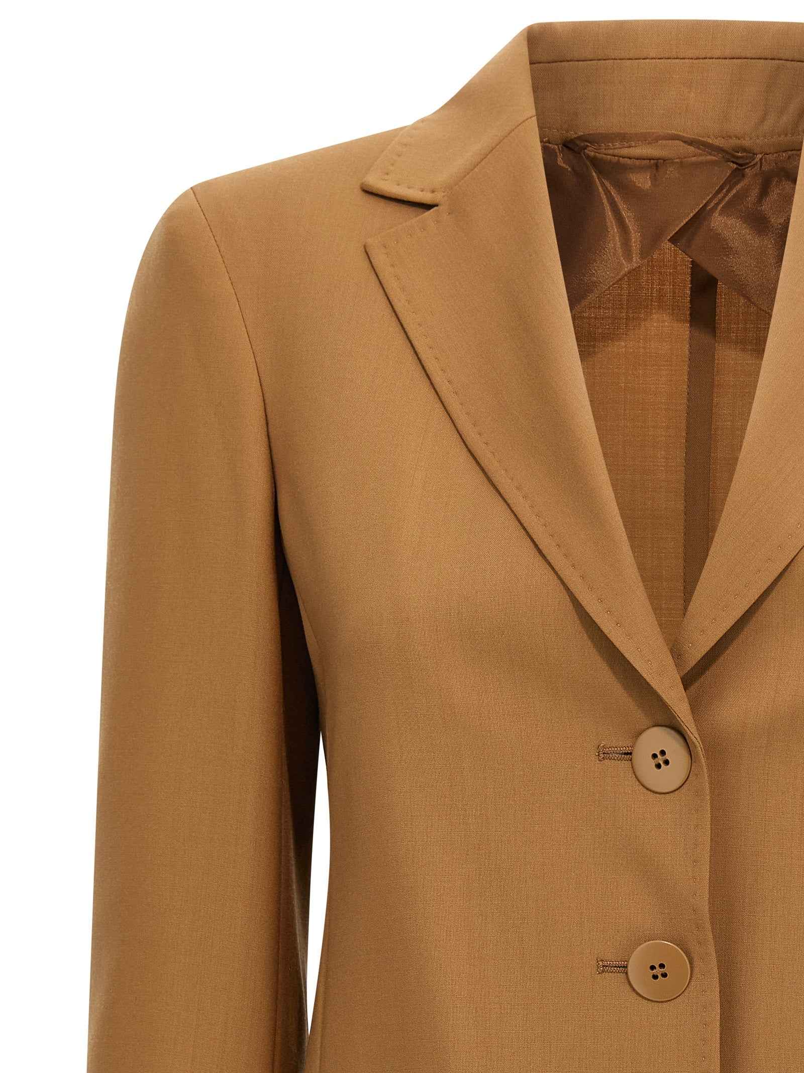 Max Mara Brown Virgin Wool Blazer