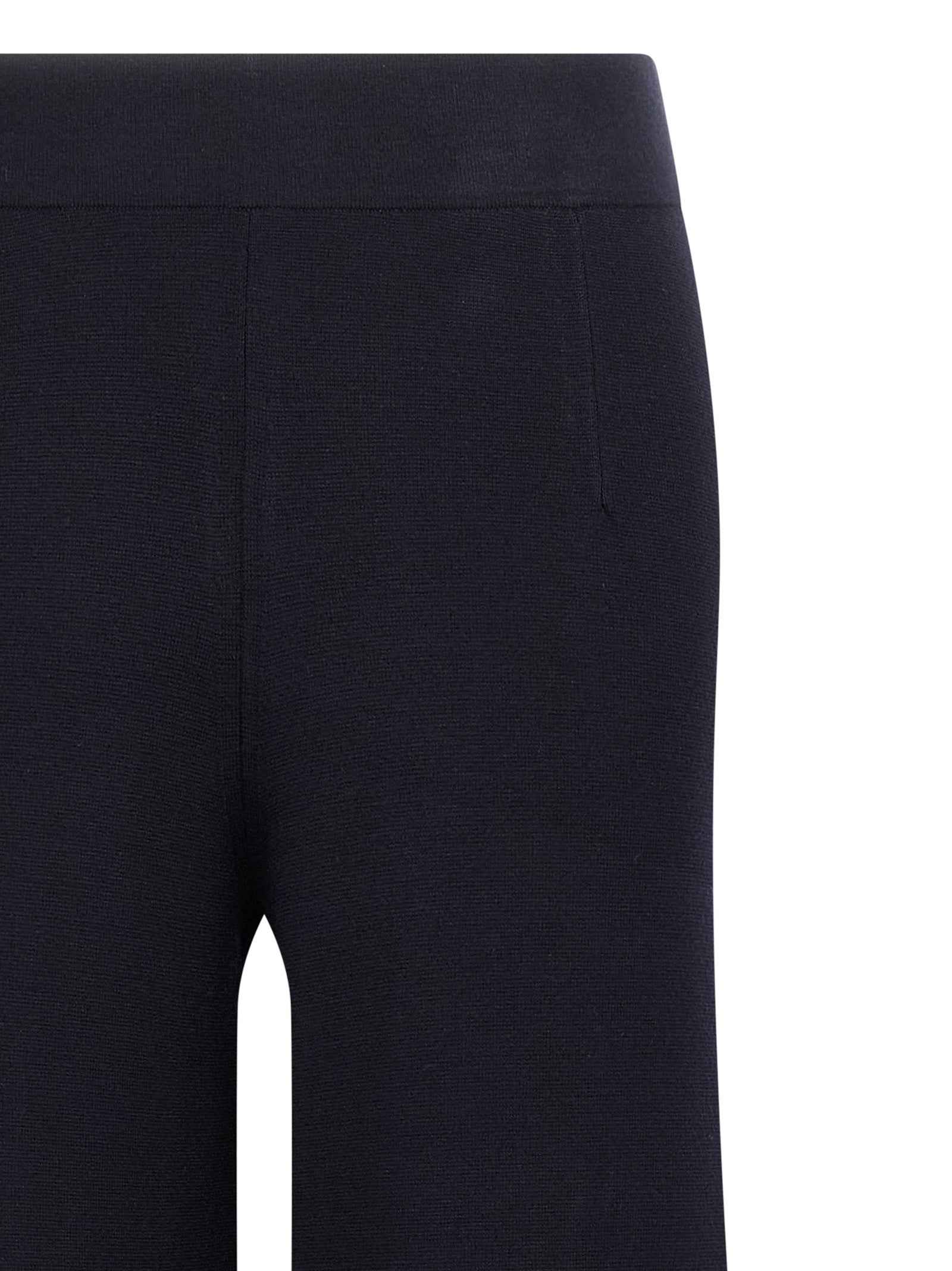 Max Mara Blue Viscose Casual Pants
