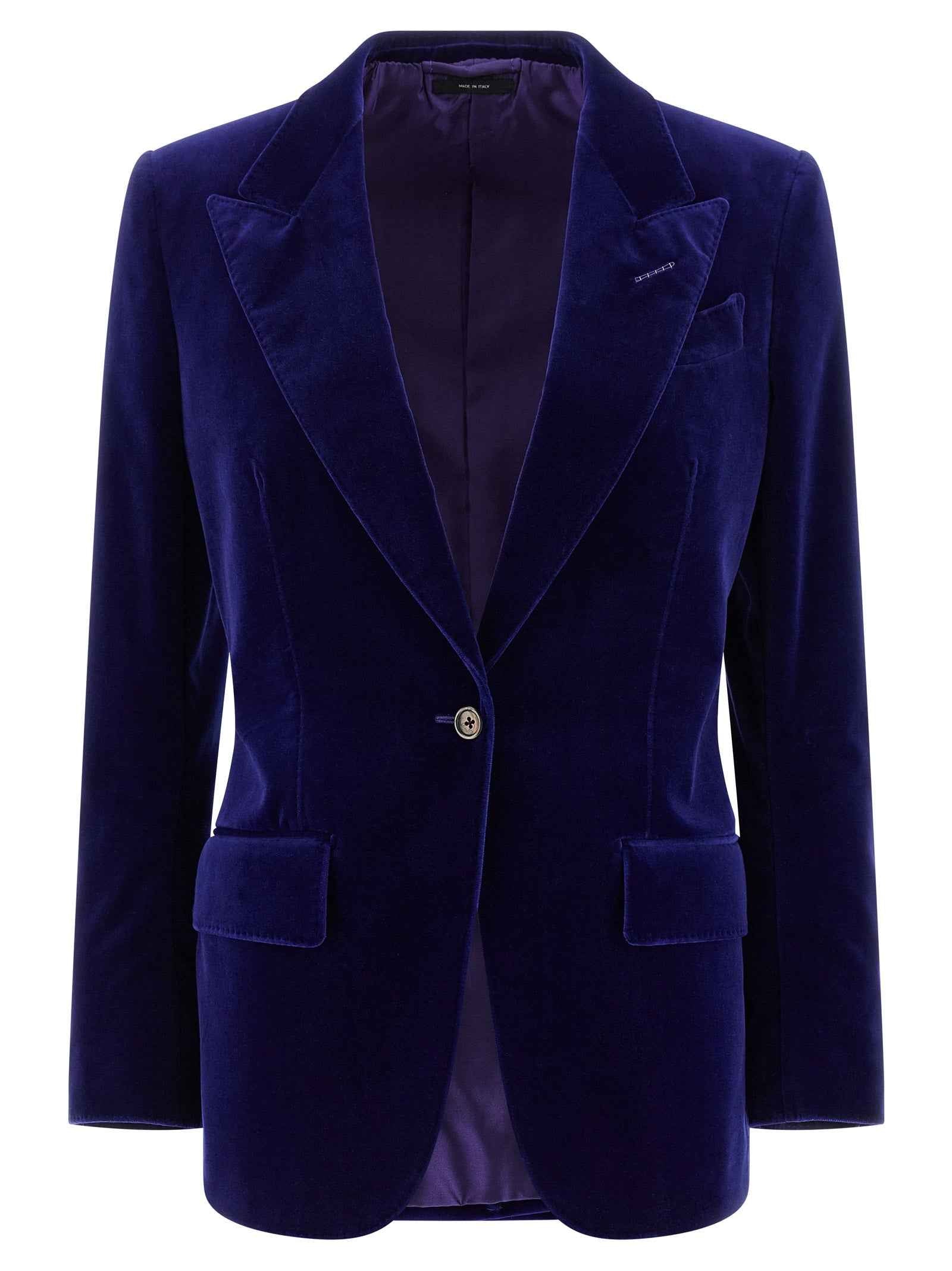 Tom Ford Blue Cotton Blazer