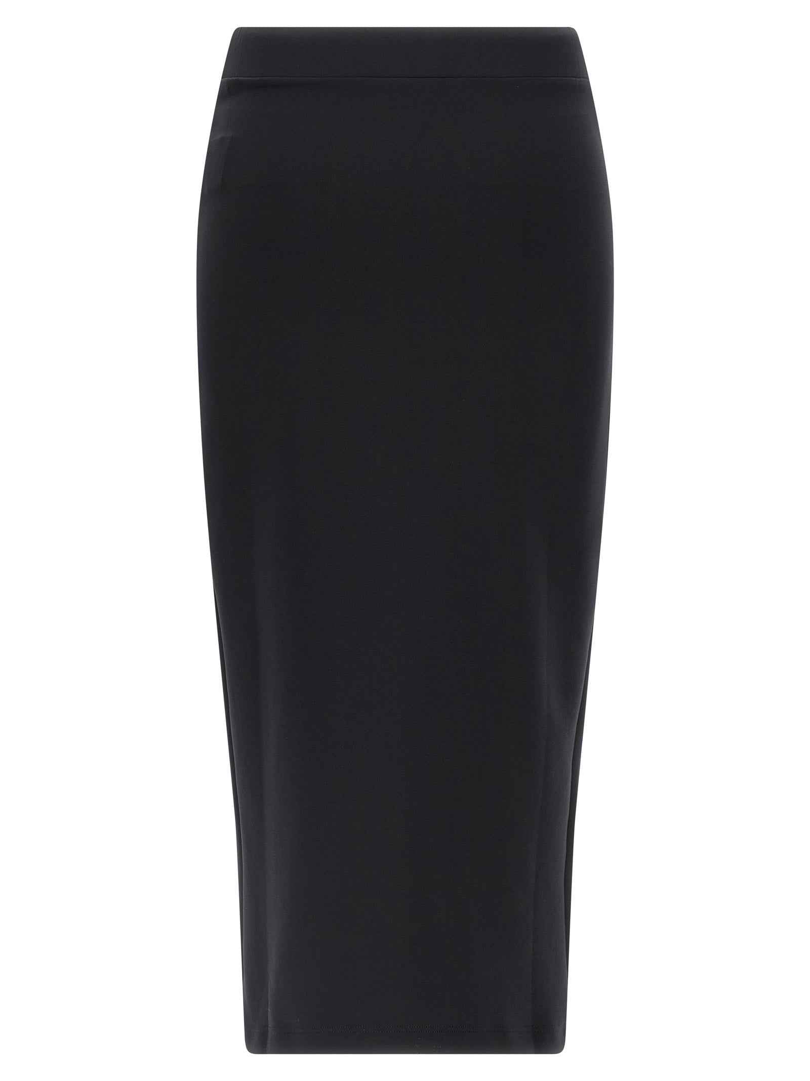 Off-White Black Polyamide Midi Skirt