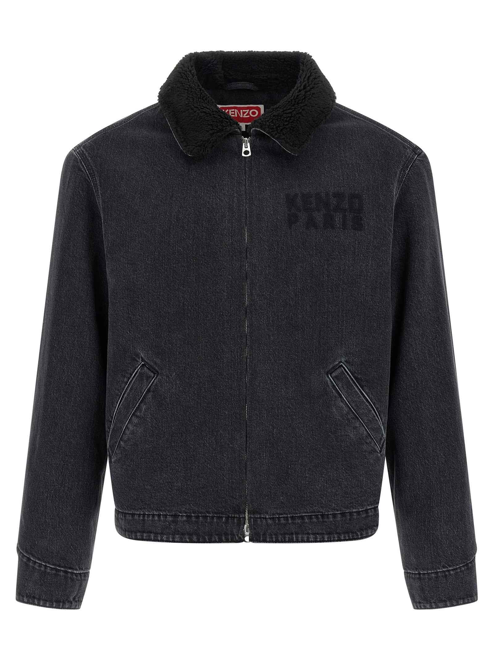 Kenzo Black Cotton Denim Jacket