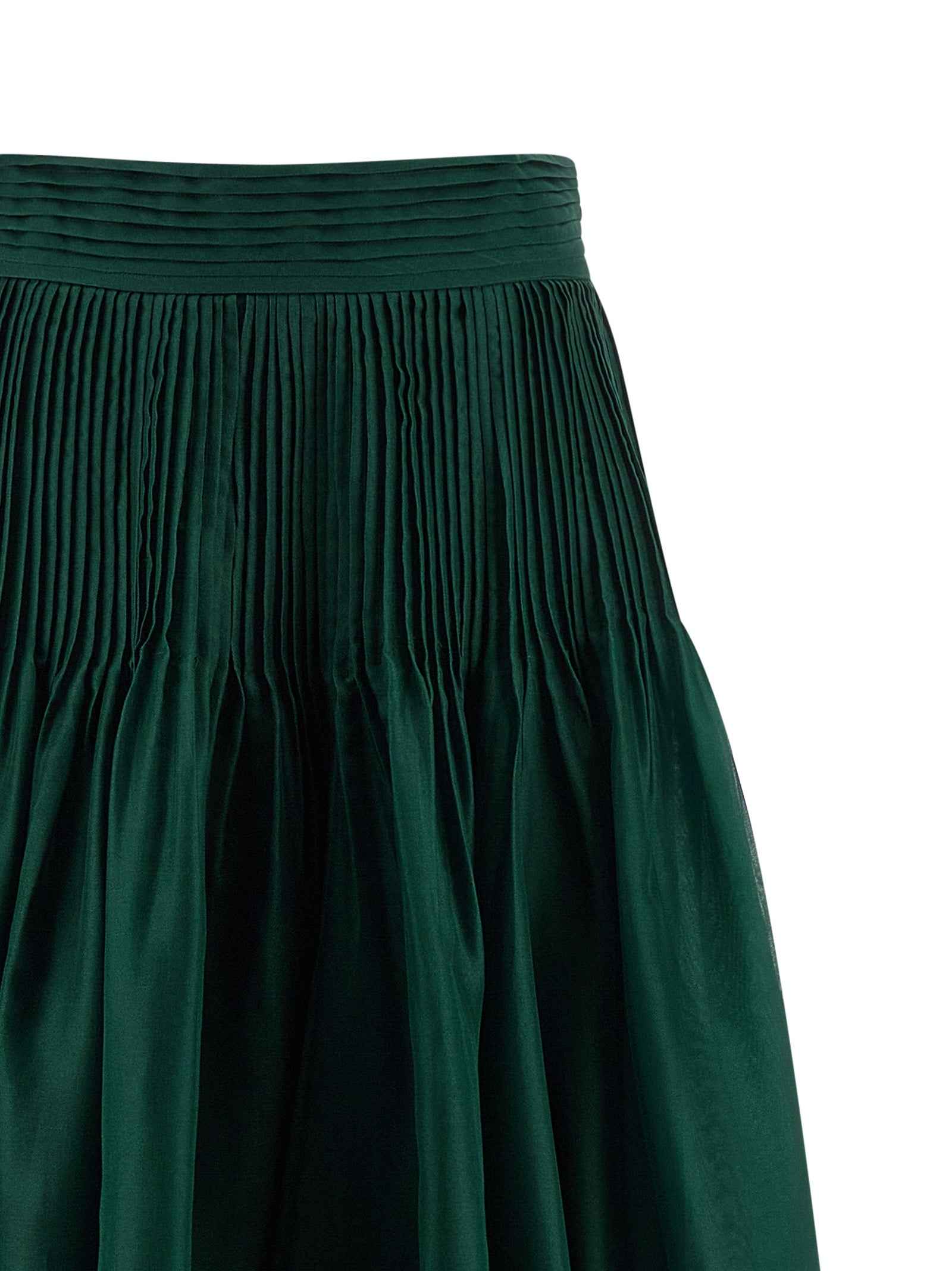 Carolina Herrera Bicolor Silk Mini Skirt