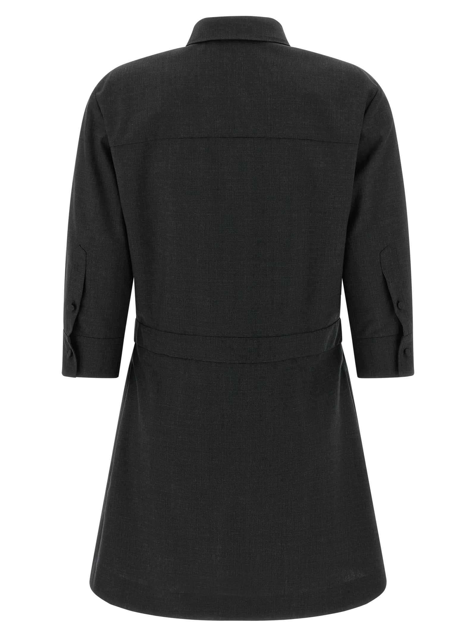 Gucci Gray Wool Short Dress