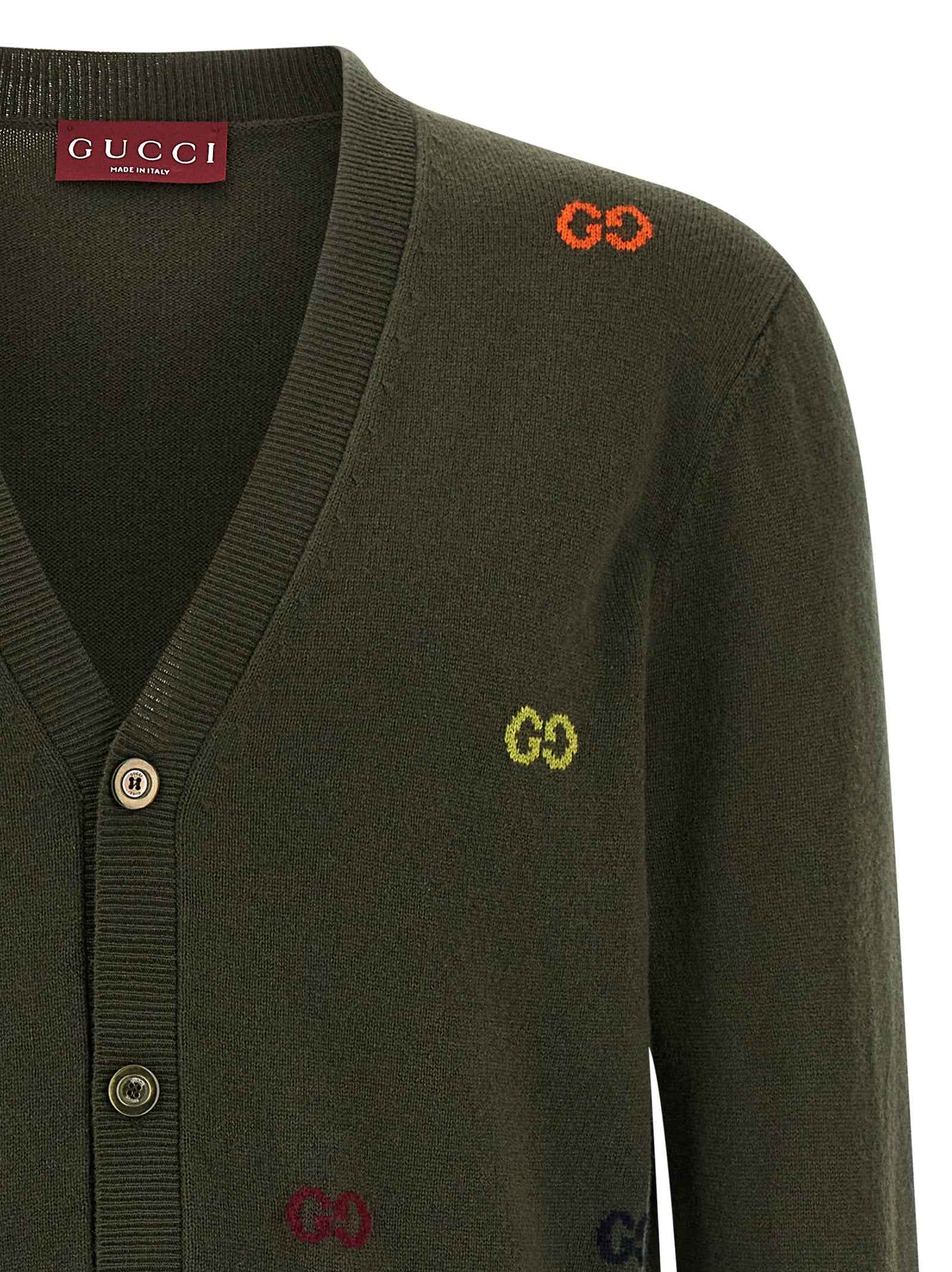 Gucci Bicolor Cashmere Cardigan