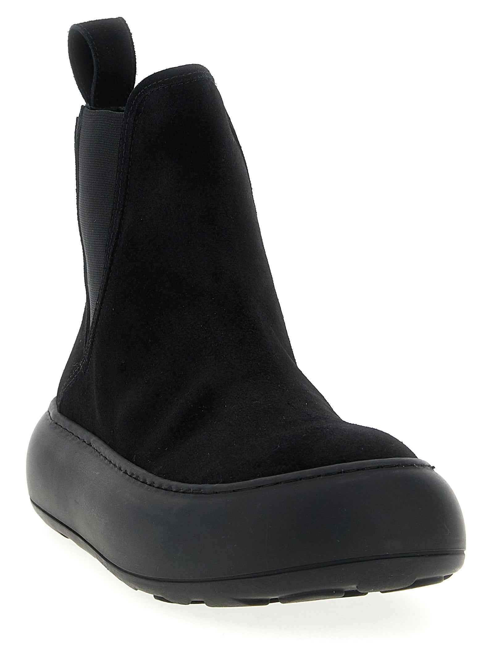 Moschino Black Calfskin Chelsea Boots