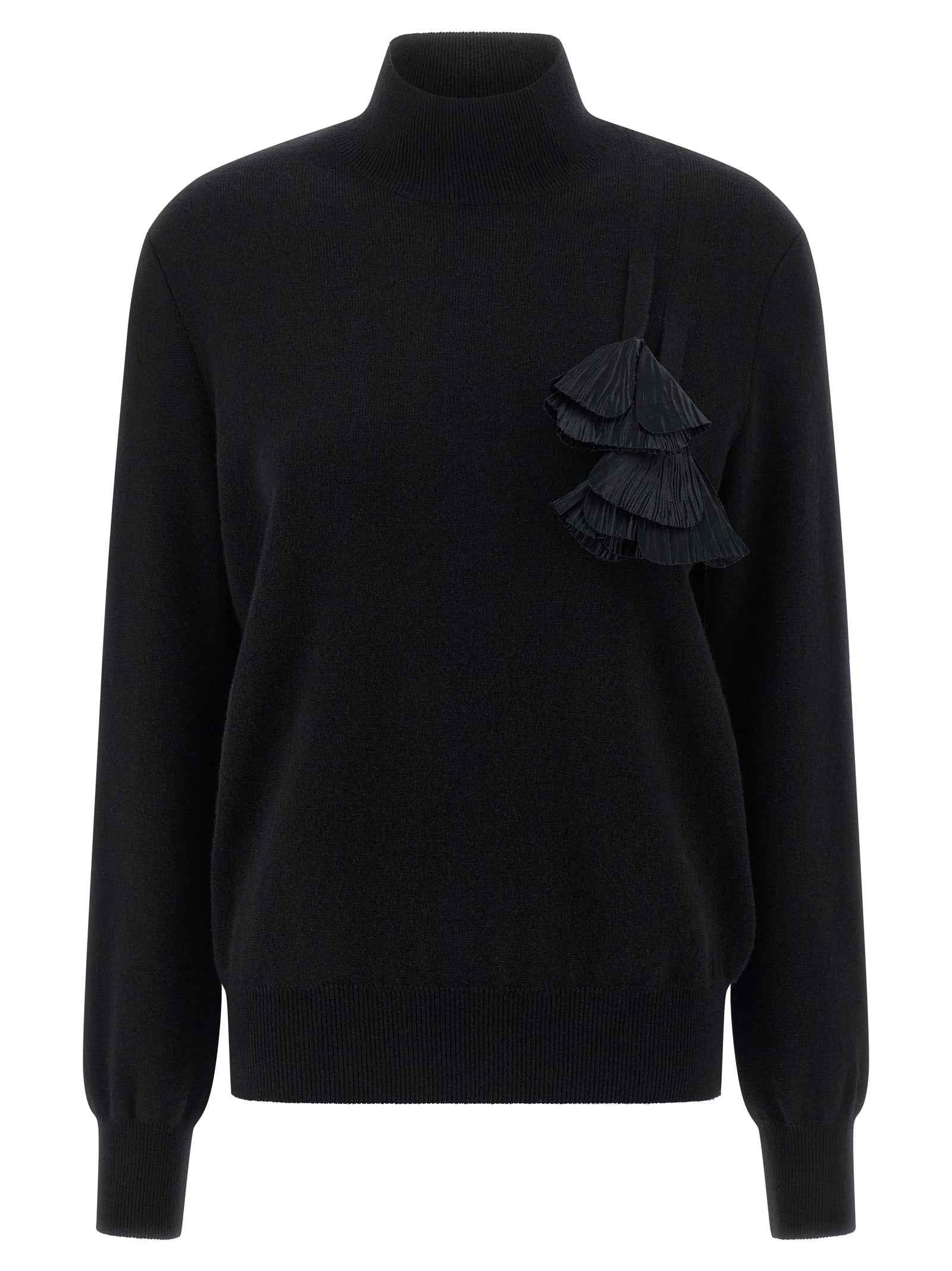 Ferragamo Black Virgin Wool Cardigan