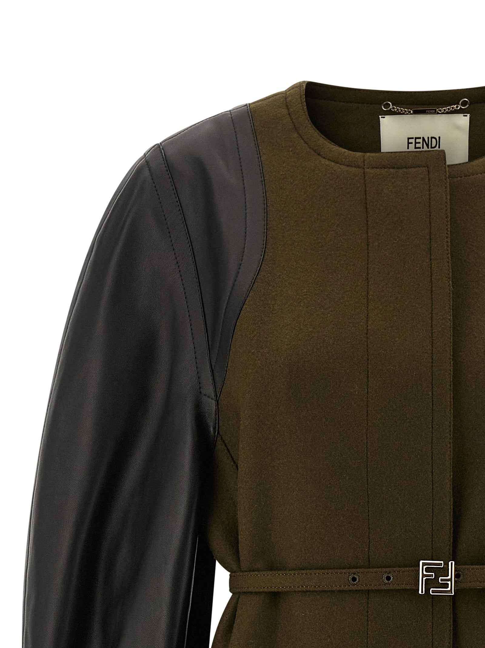 Fendi Bicolor Viscose Coat