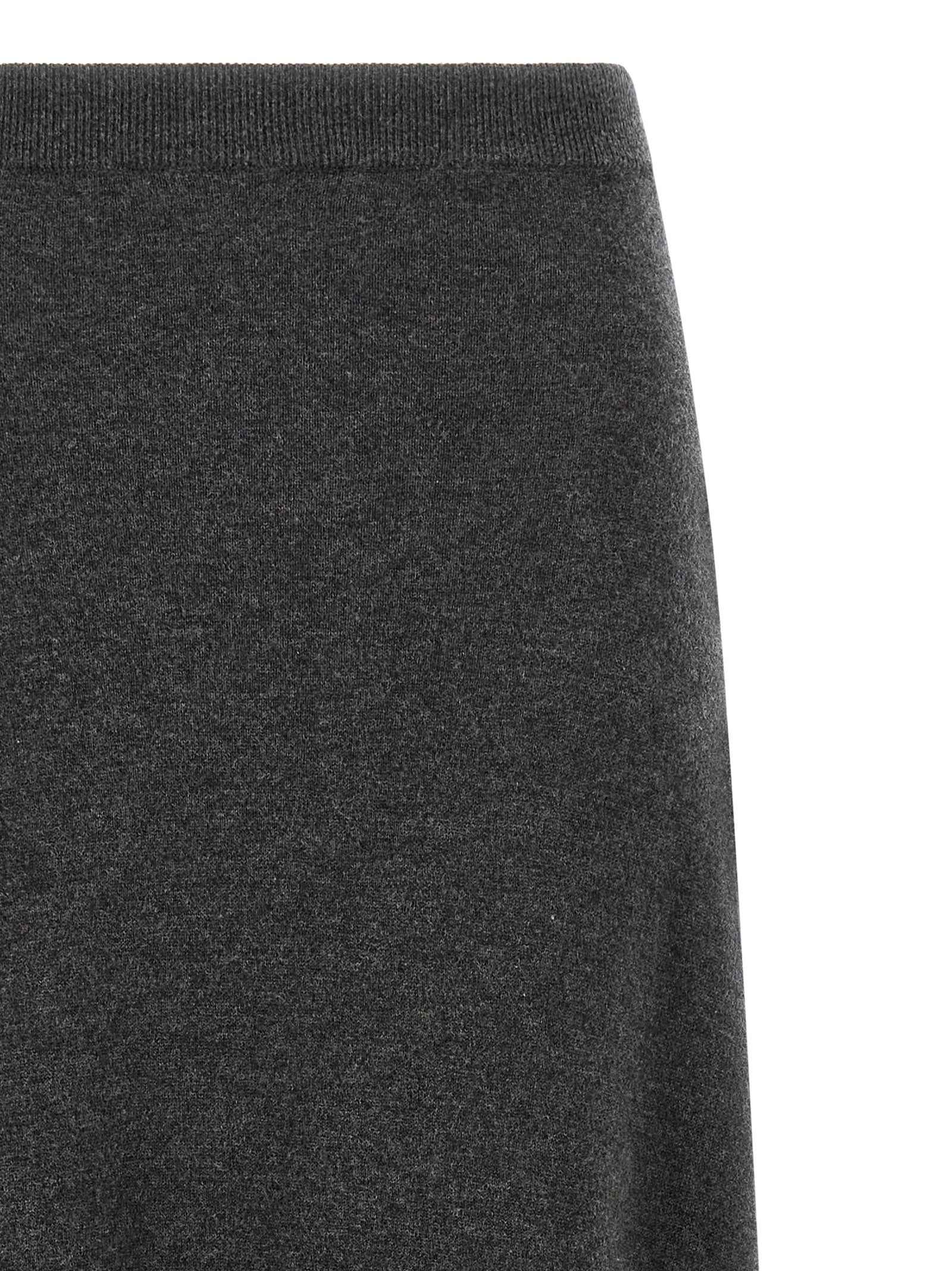 Balenciaga Gray Wool Mini Skirt
