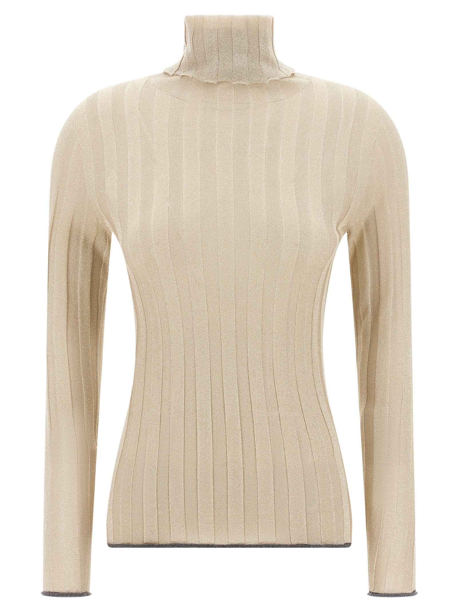 Fabiana Filippi Gold Viscose Cardigan