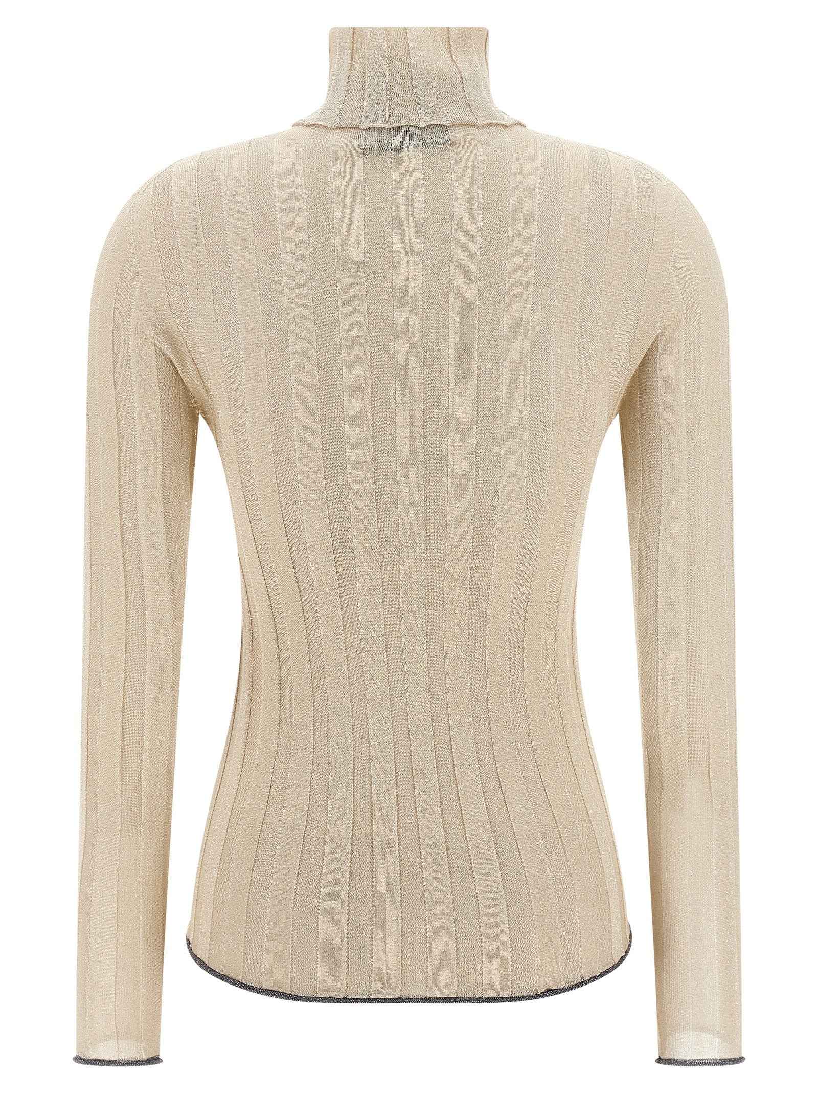 Fabiana Filippi Gold Viscose Cardigan