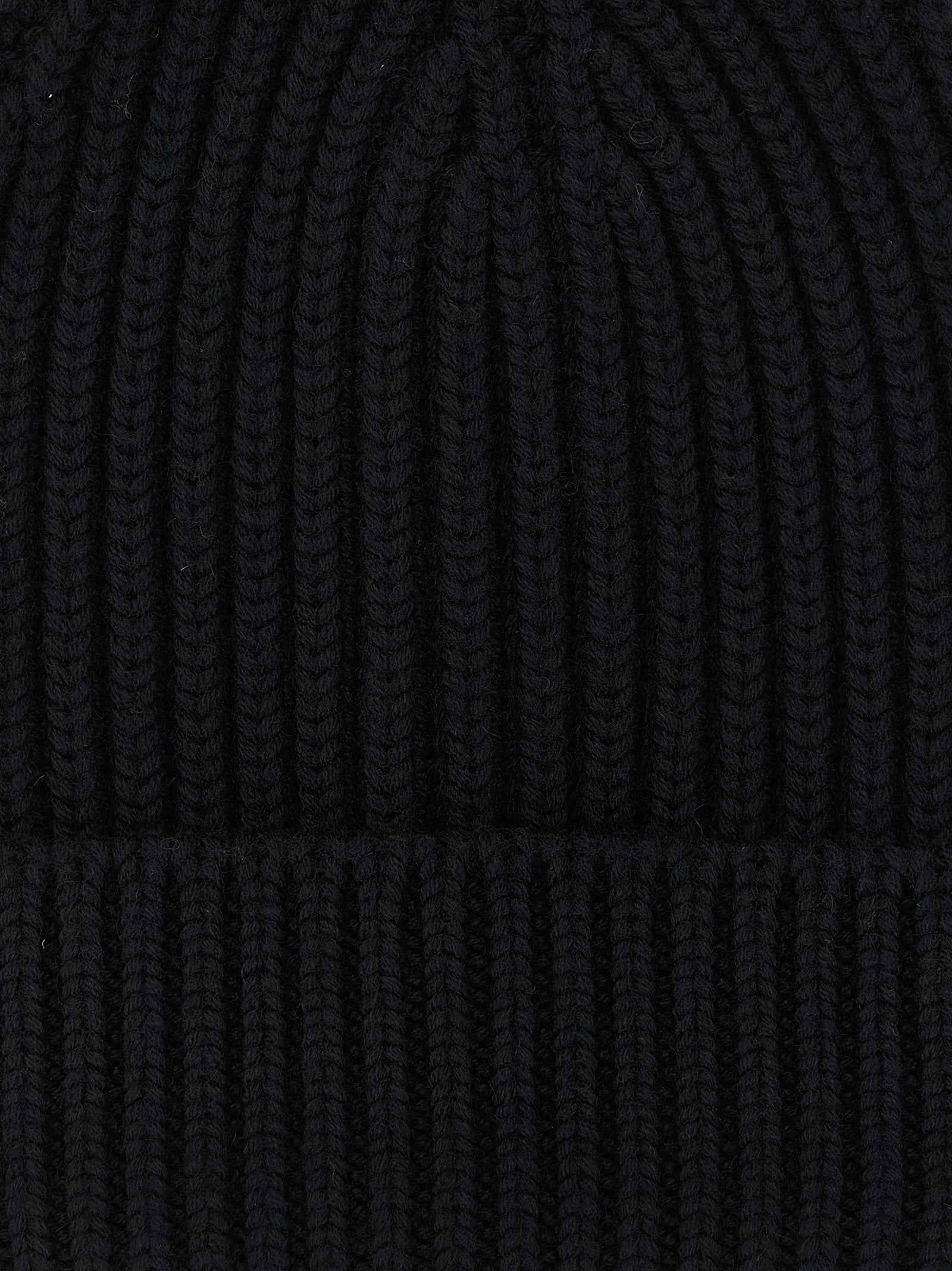 Dolce & Gabbana Black Wool Beanie
