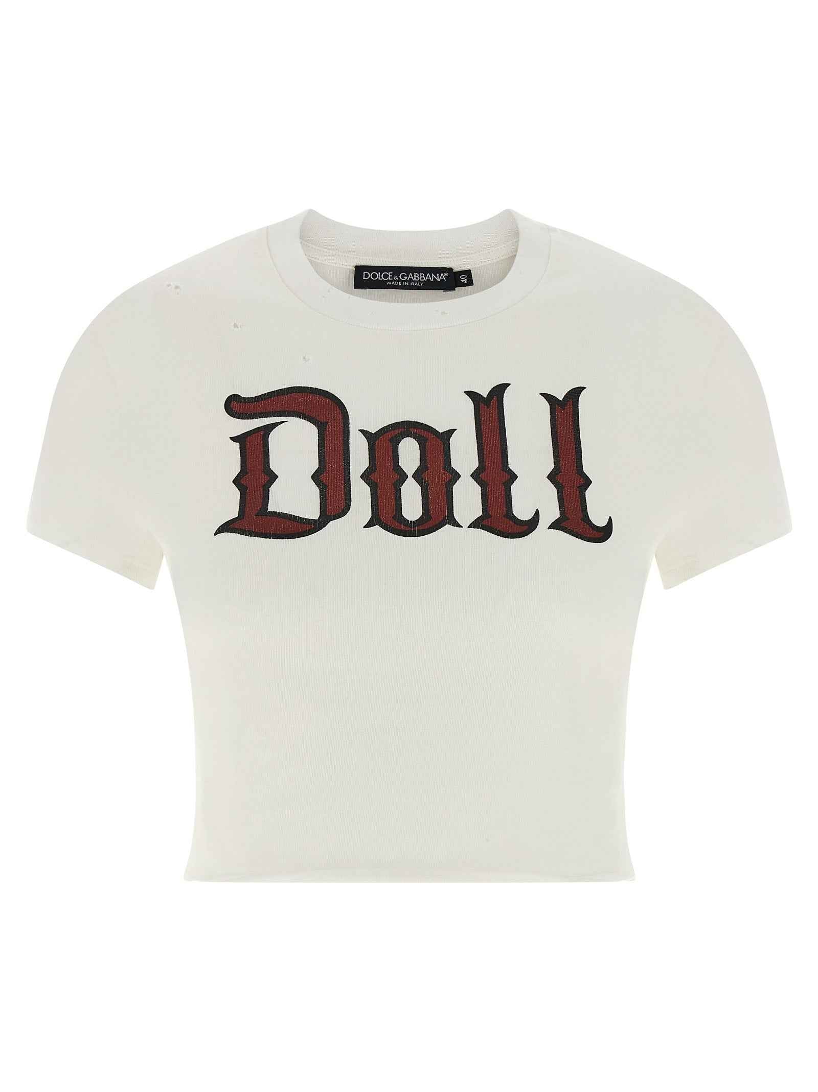 Dolce & Gabbana White Cotton T-Shirt