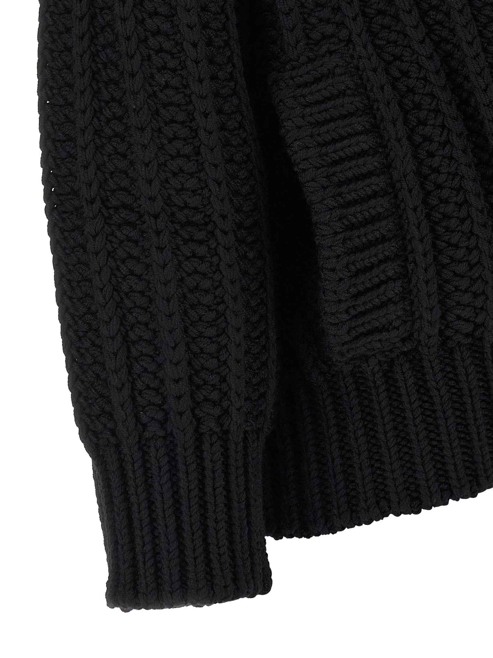 Dolce & Gabbana Black Virgin Wool Cardigan