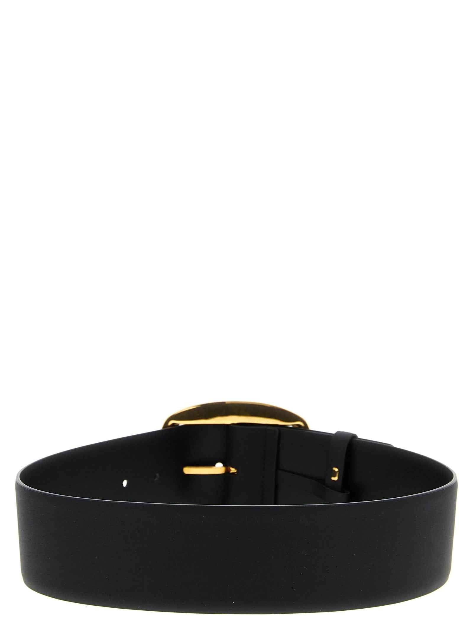 Dolce & Gabbana Black Calfskin Regular Belt